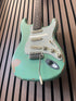 Vintage Icon V6 S-Style Electric Guitar in Distressed Ventura Green Pre-Owned