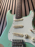 Vintage Icon V6 S-Style Electric Guitar in Distressed Ventura Green Pre-Owned