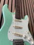 Vintage Icon V6 S-Style Electric Guitar in Distressed Ventura Green Pre-Owned