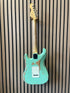 Vintage Icon V6 S-Style Electric Guitar in Distressed Ventura Green Pre-Owned