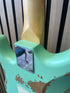 Vintage Icon V6 S-Style Electric Guitar in Distressed Ventura Green Pre-Owned