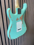 Vintage Icon V6 S-Style Electric Guitar in Distressed Ventura Green Pre-Owned
