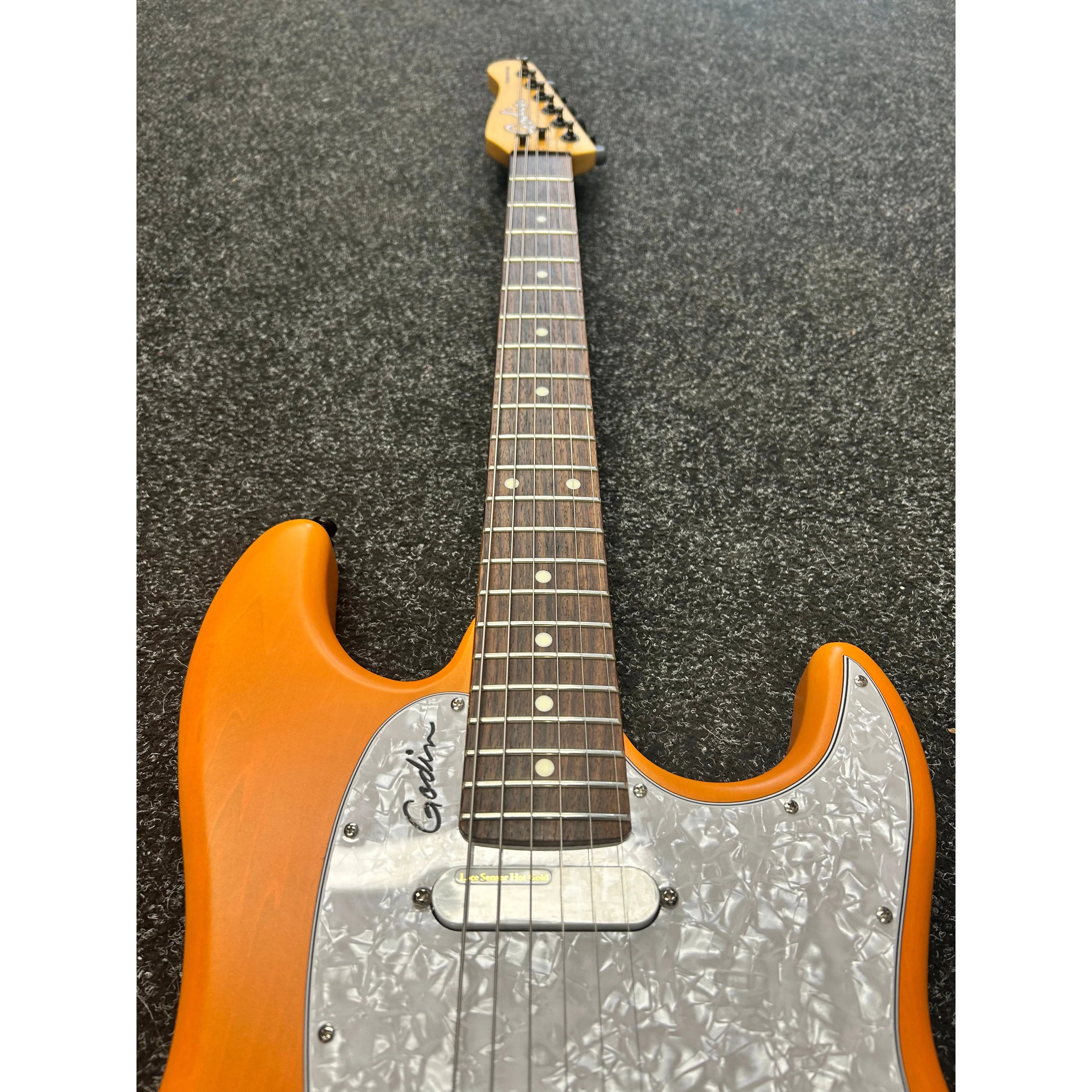 Godin Session RHT Pro Electric Guitar in Retro Orange Pre-Owned