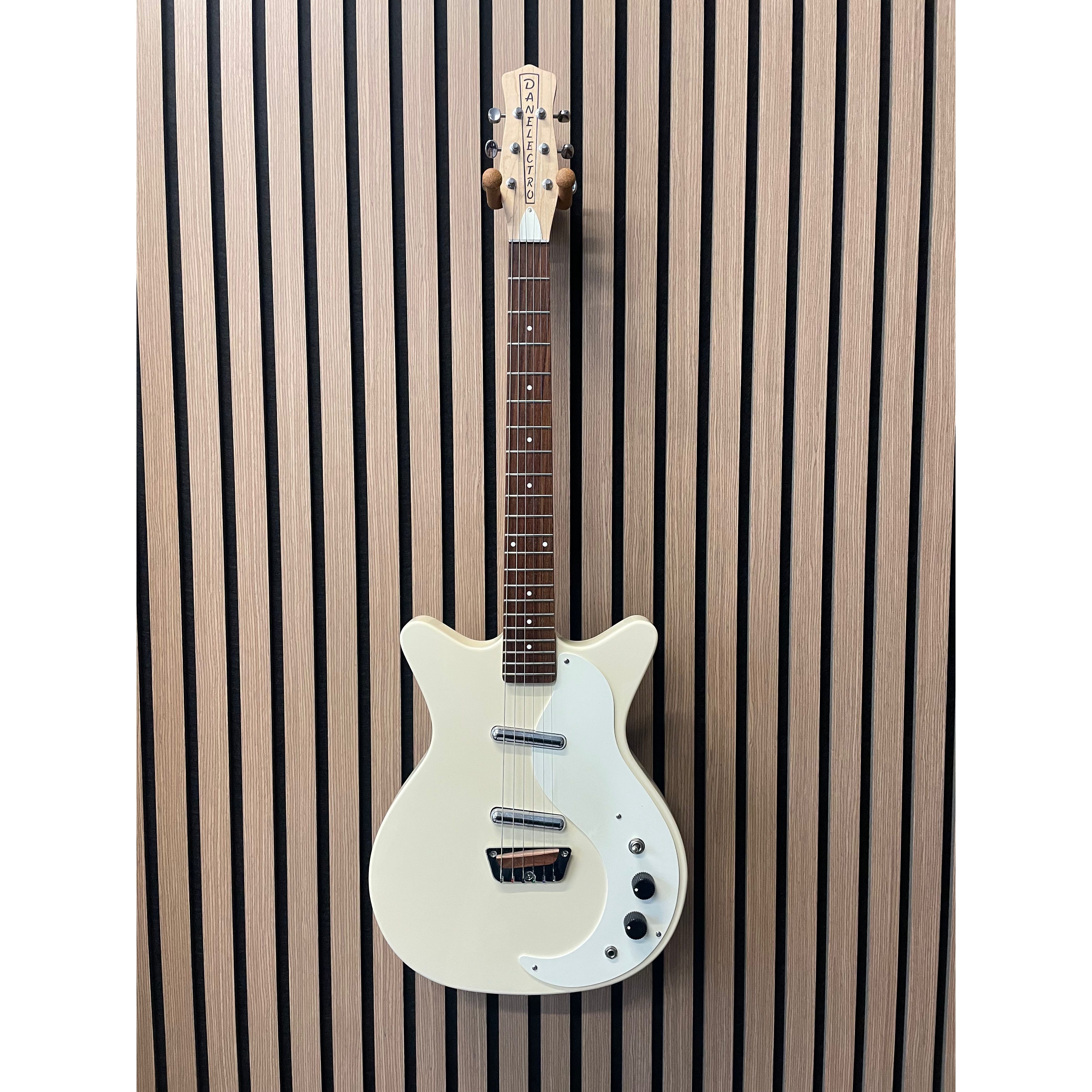 Danelectro Stock '59 Double Cut Electric Guitar in Gloss White Korean Pre-Owned