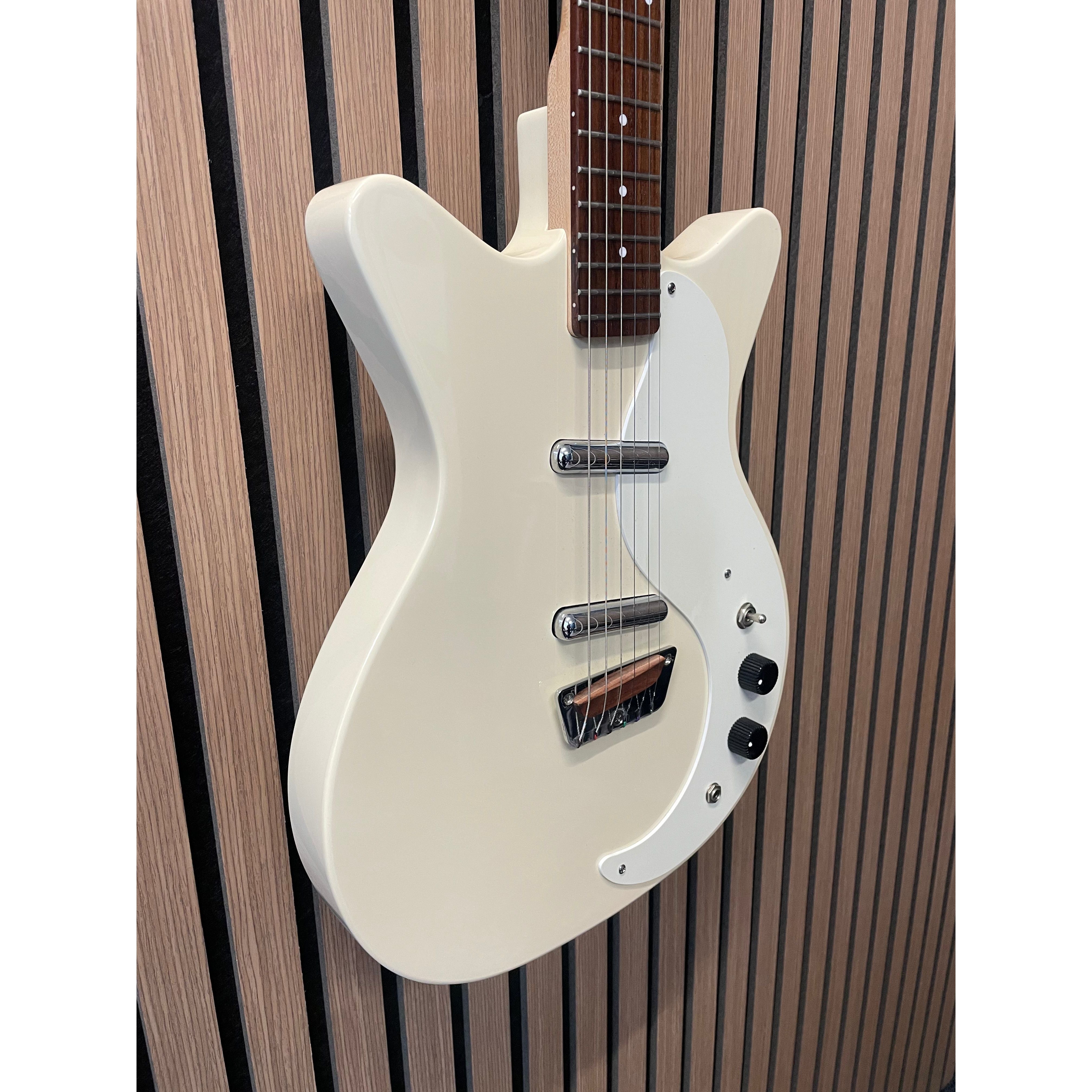 Danelectro Stock '59 Double Cut Electric Guitar in Gloss White Korean Pre-Owned