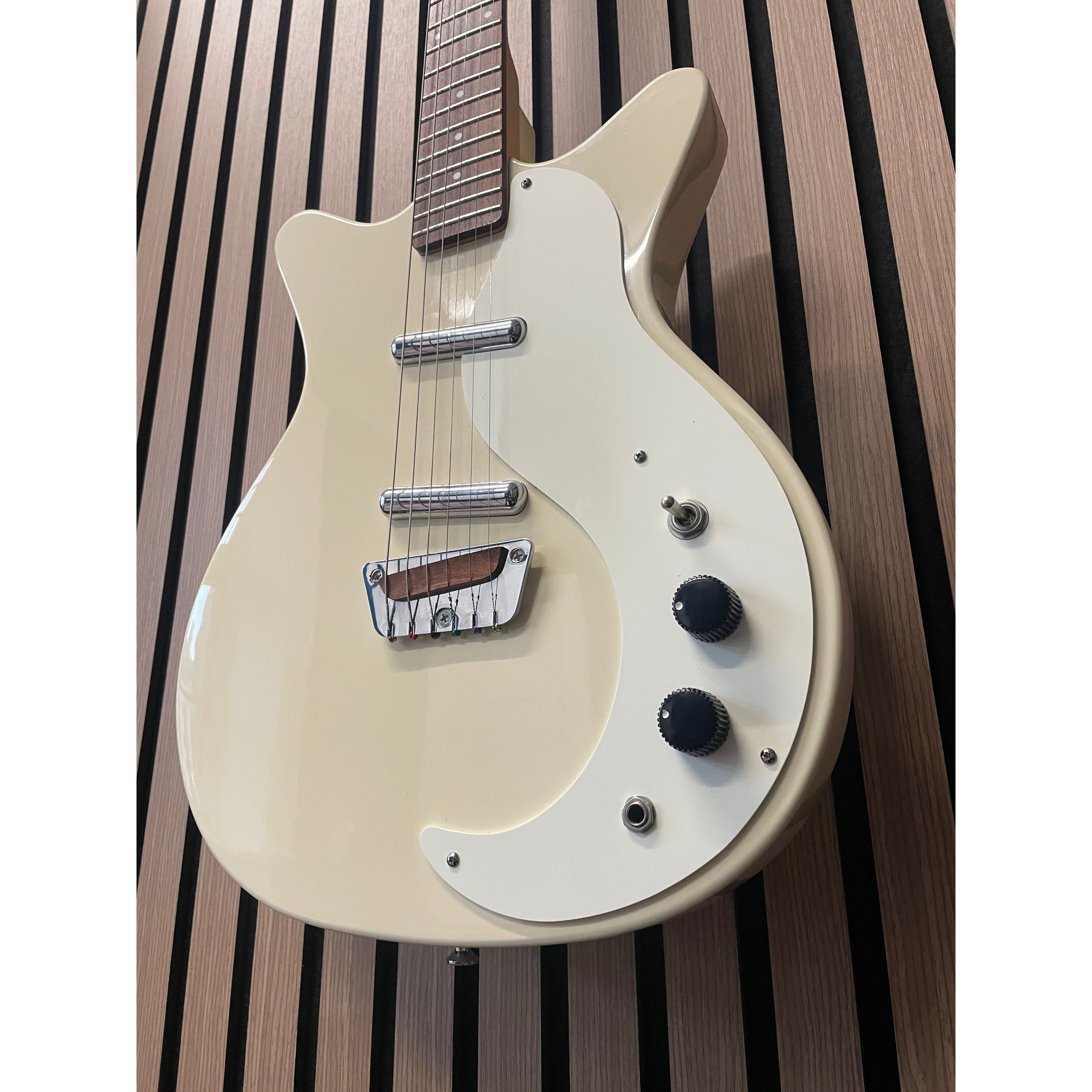 Danelectro Stock '59 Double Cut Electric Guitar in Gloss White Korean Pre-Owned