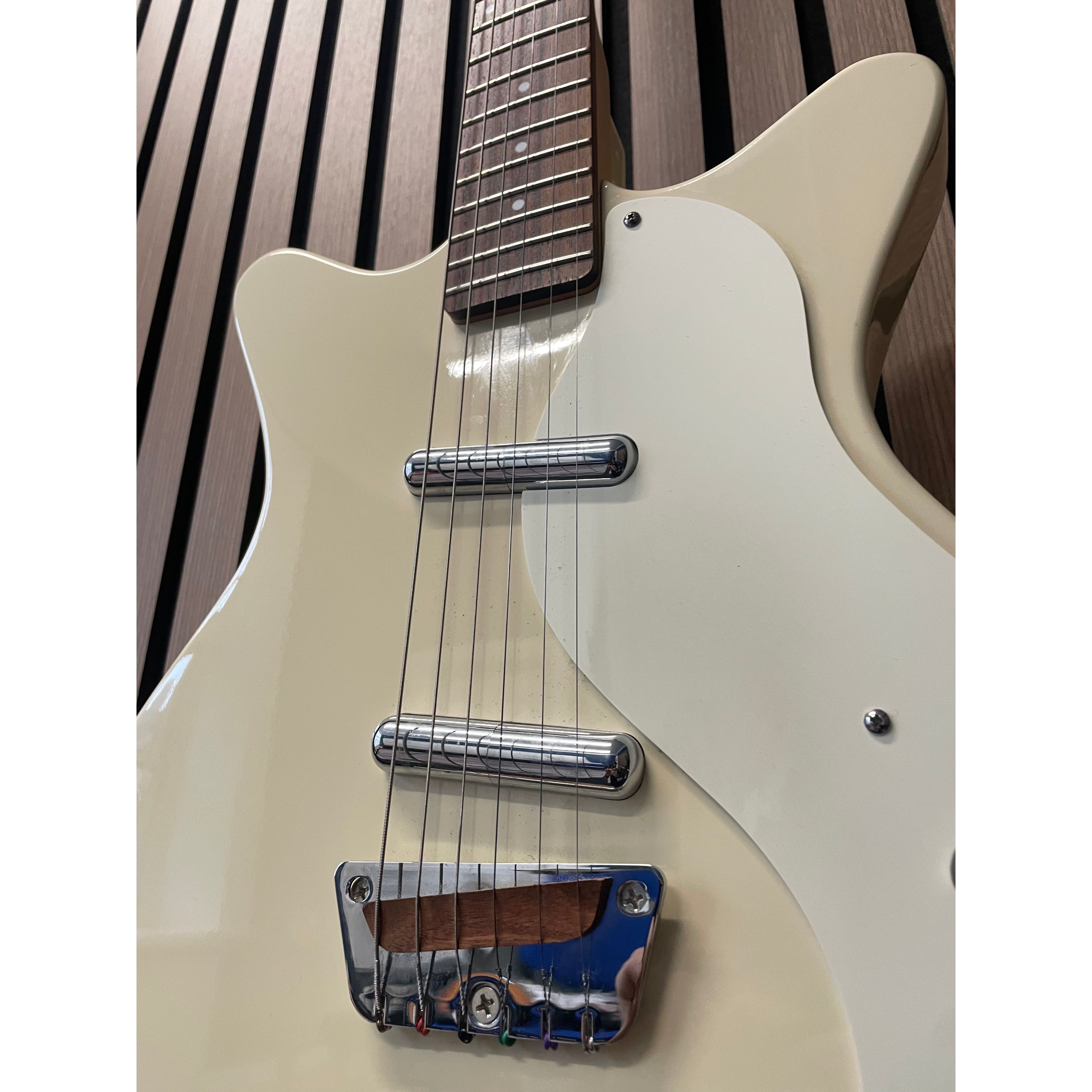 Danelectro Stock '59 Double Cut Electric Guitar in Gloss White Korean Pre-Owned