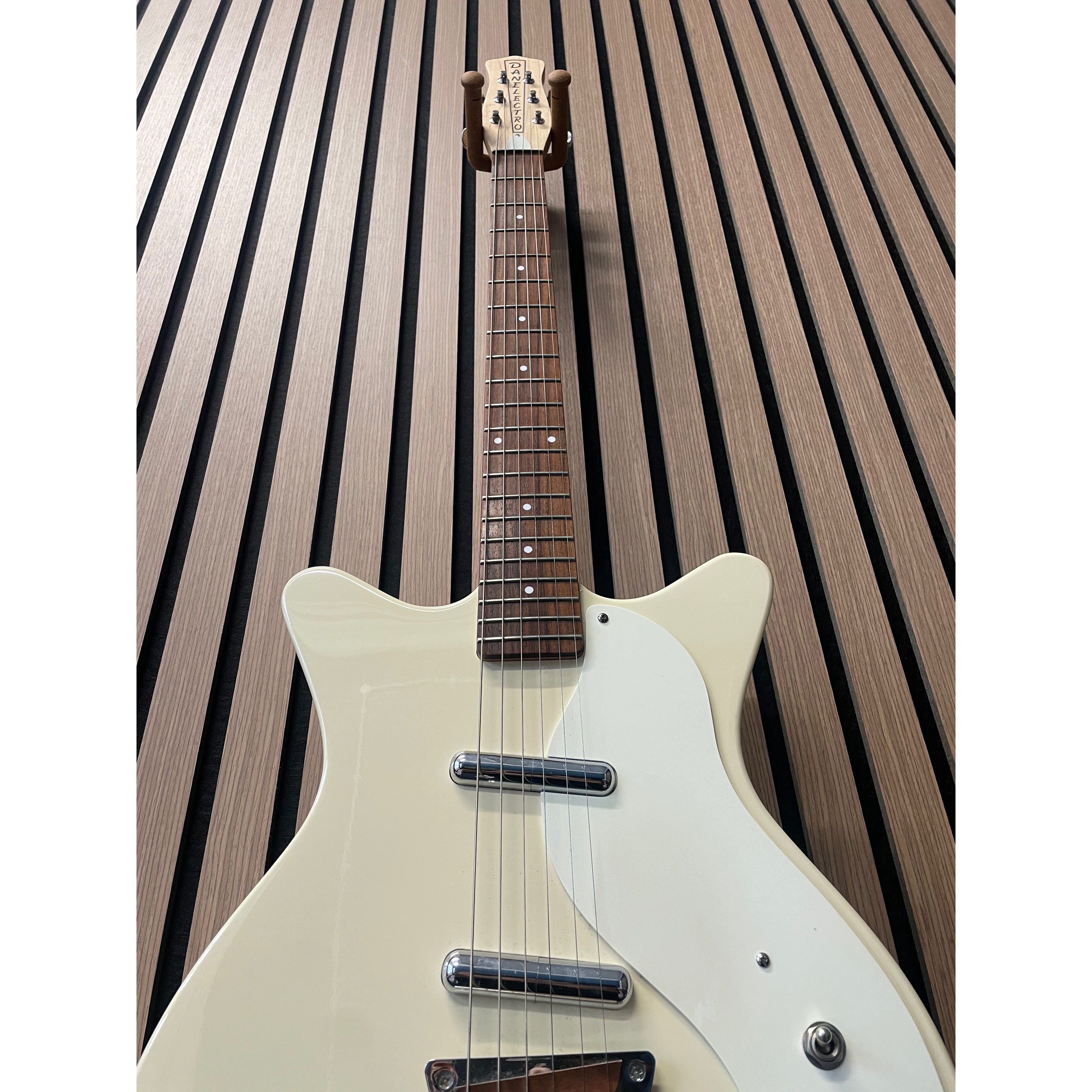 Danelectro Stock '59 Double Cut Electric Guitar in Gloss White Korean Pre-Owned