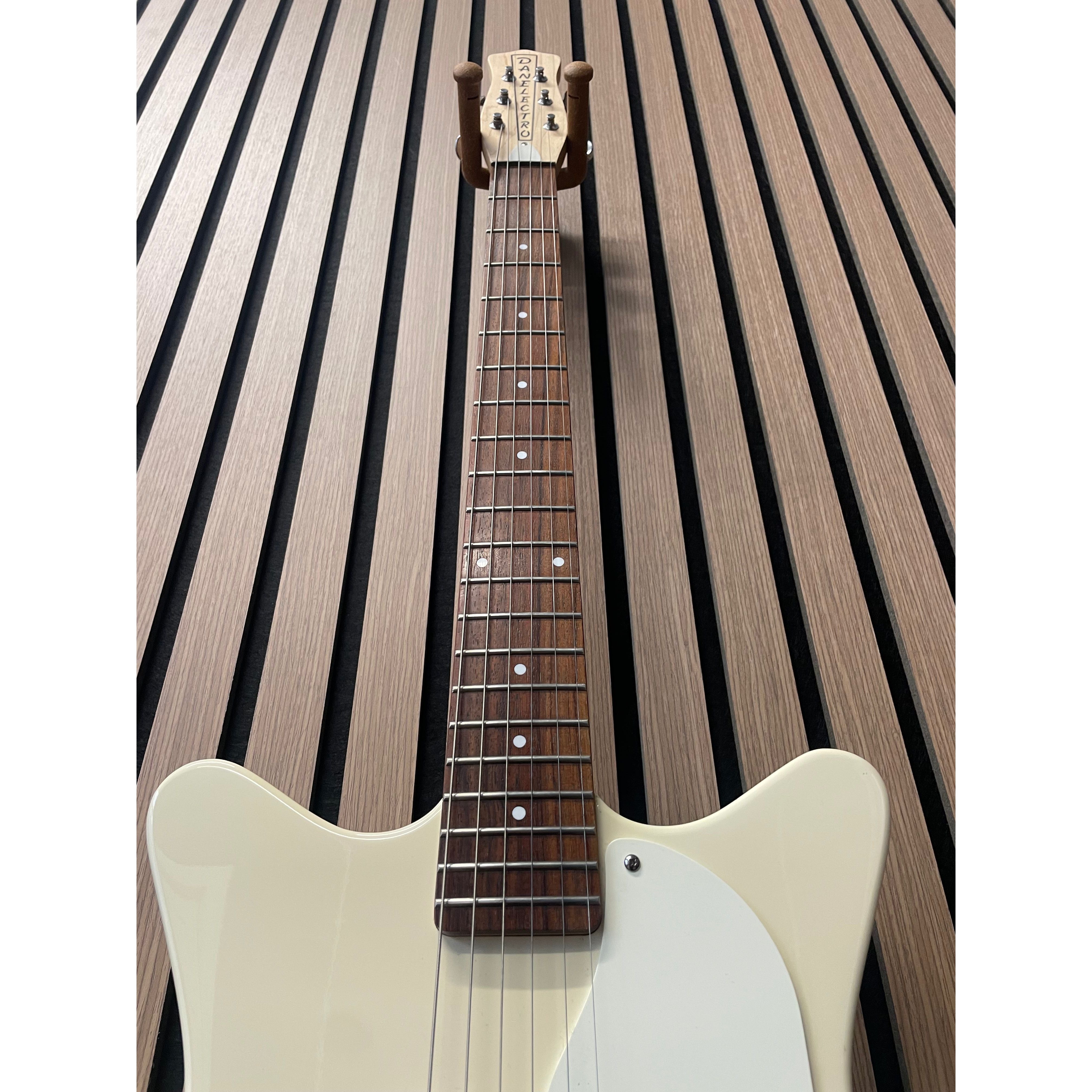 Danelectro Stock '59 Double Cut Electric Guitar in Gloss White Korean Pre-Owned