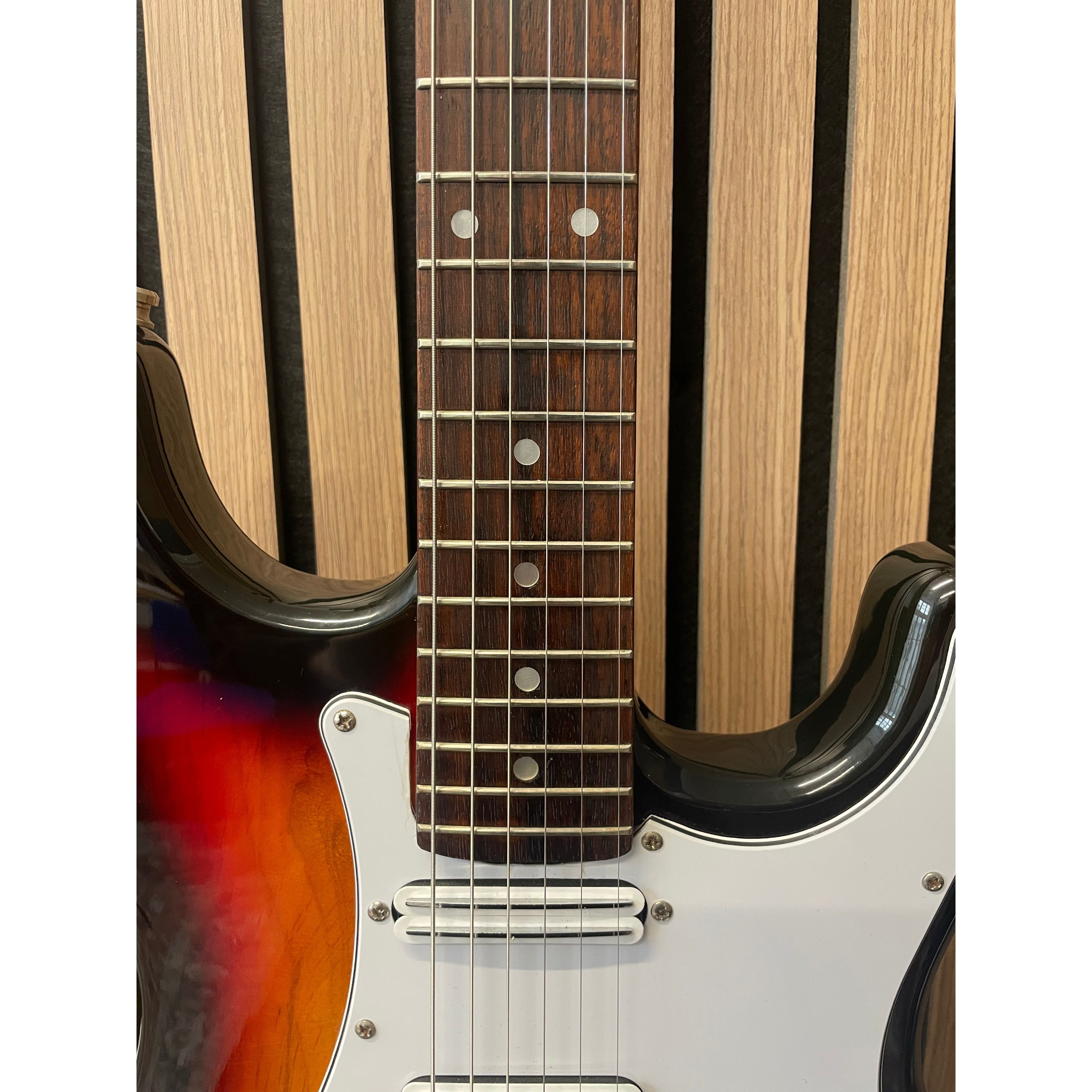 Aria STG Series Strat-Style Electric Guitar Modified with SSS Out-Of-Phase Pickups in Sunburst with Gigbag Pre-Owned