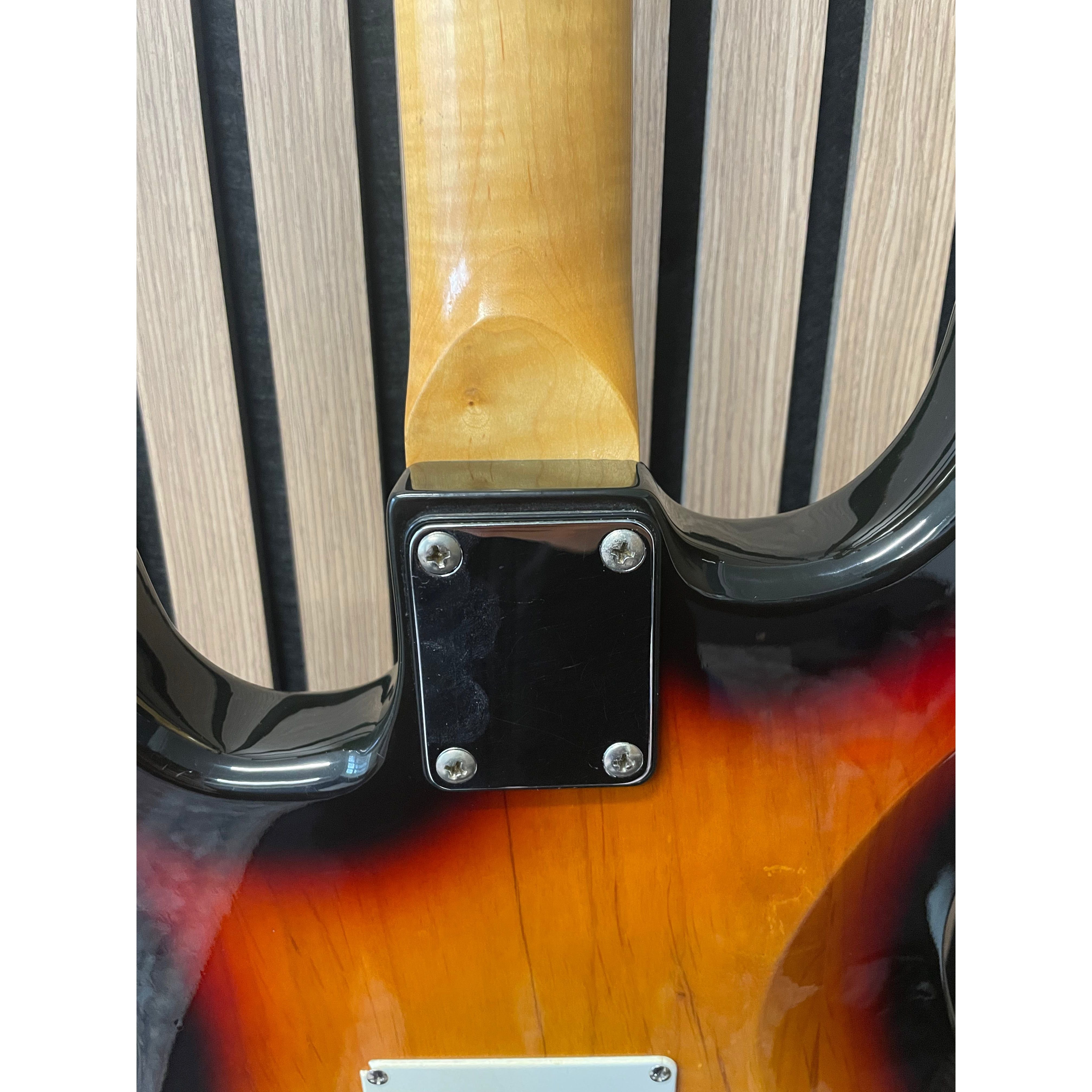 Aria STG Series Strat-Style Electric Guitar Modified with SSS Out-Of-Phase Pickups in Sunburst with Gigbag Pre-Owned