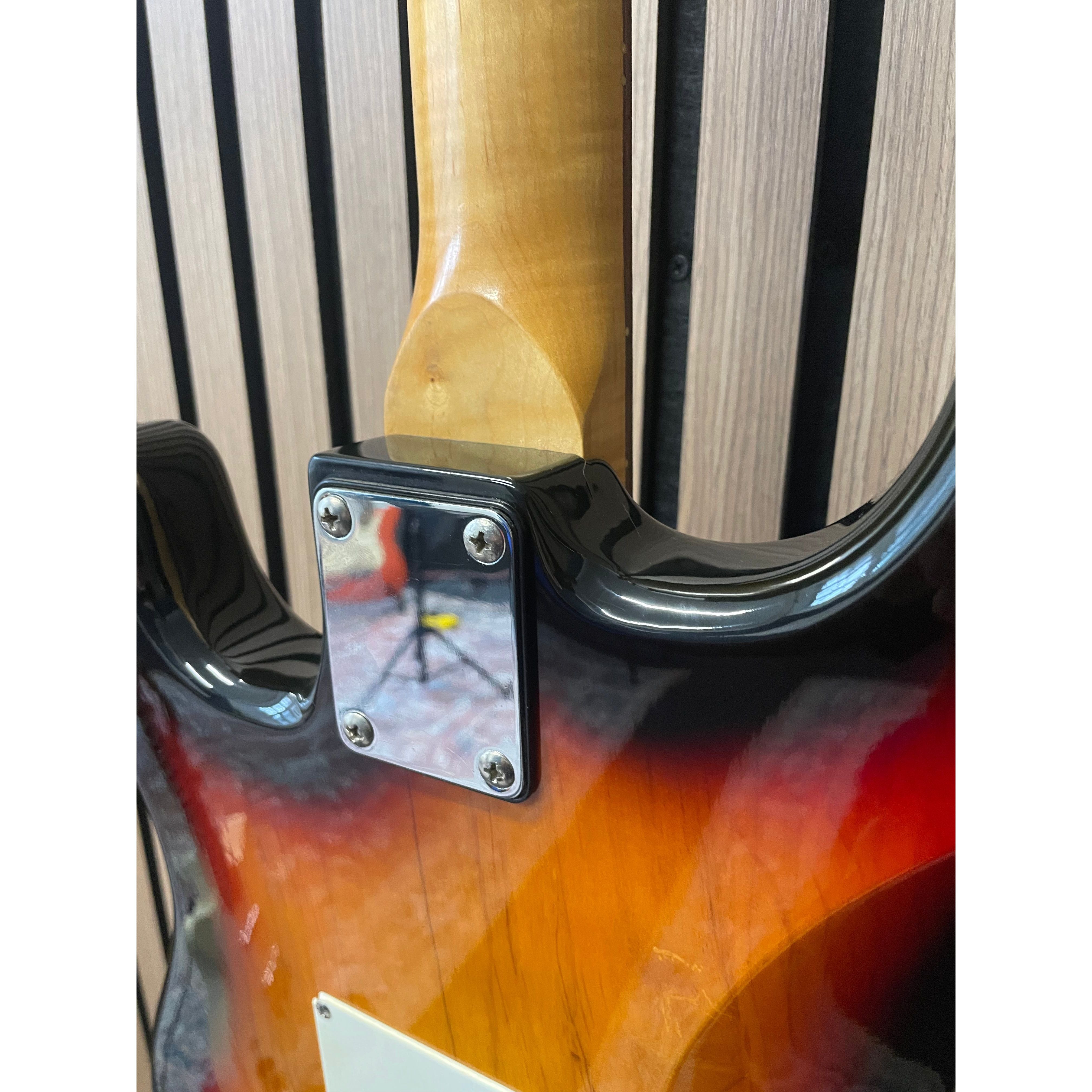 Aria STG Series Strat-Style Electric Guitar Modified with SSS Out-Of-Phase Pickups in Sunburst with Gigbag Pre-Owned