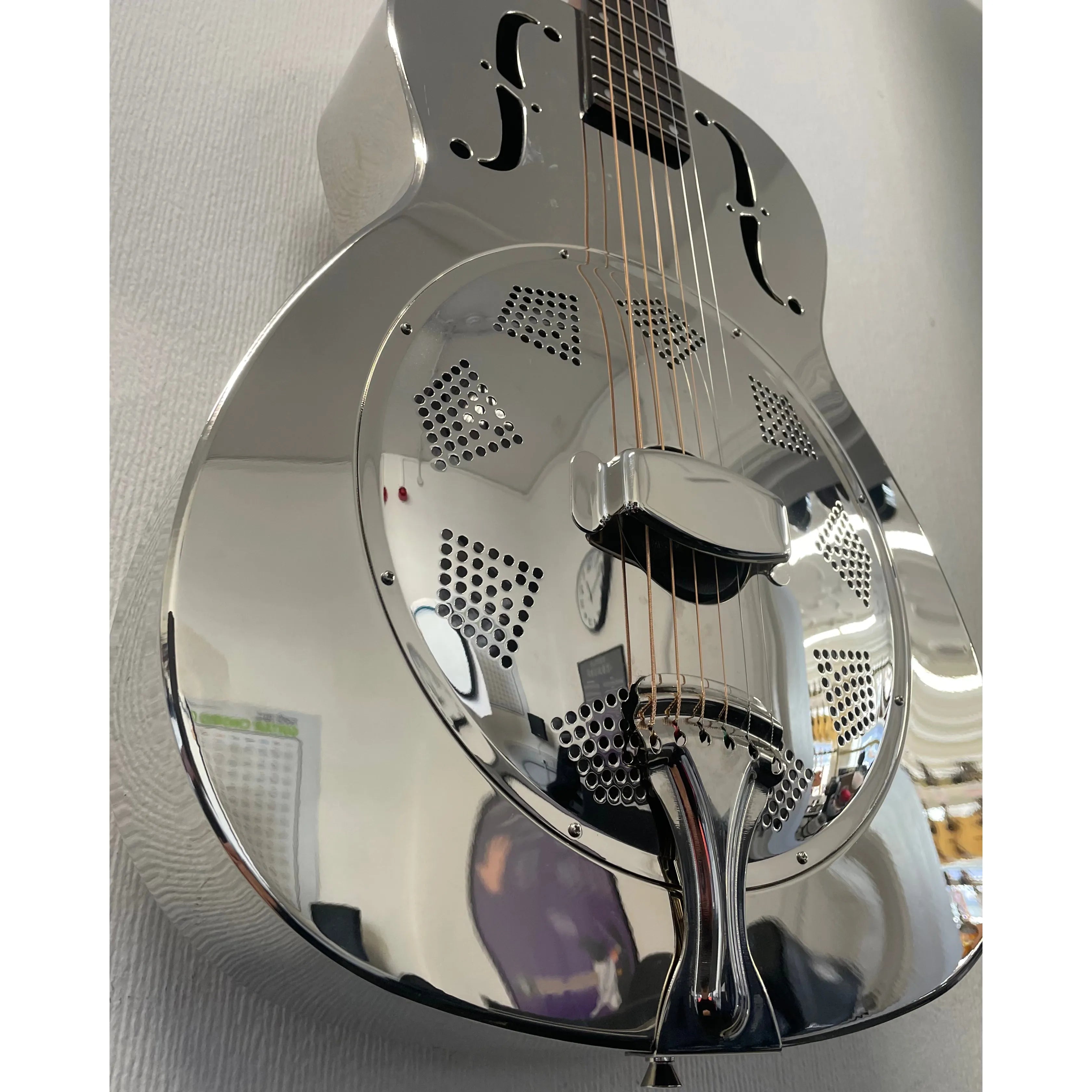 Dobro Hound Dog M-14 Metal Body Resonator Acoustic Guitar with Hardcase Pre-Owned