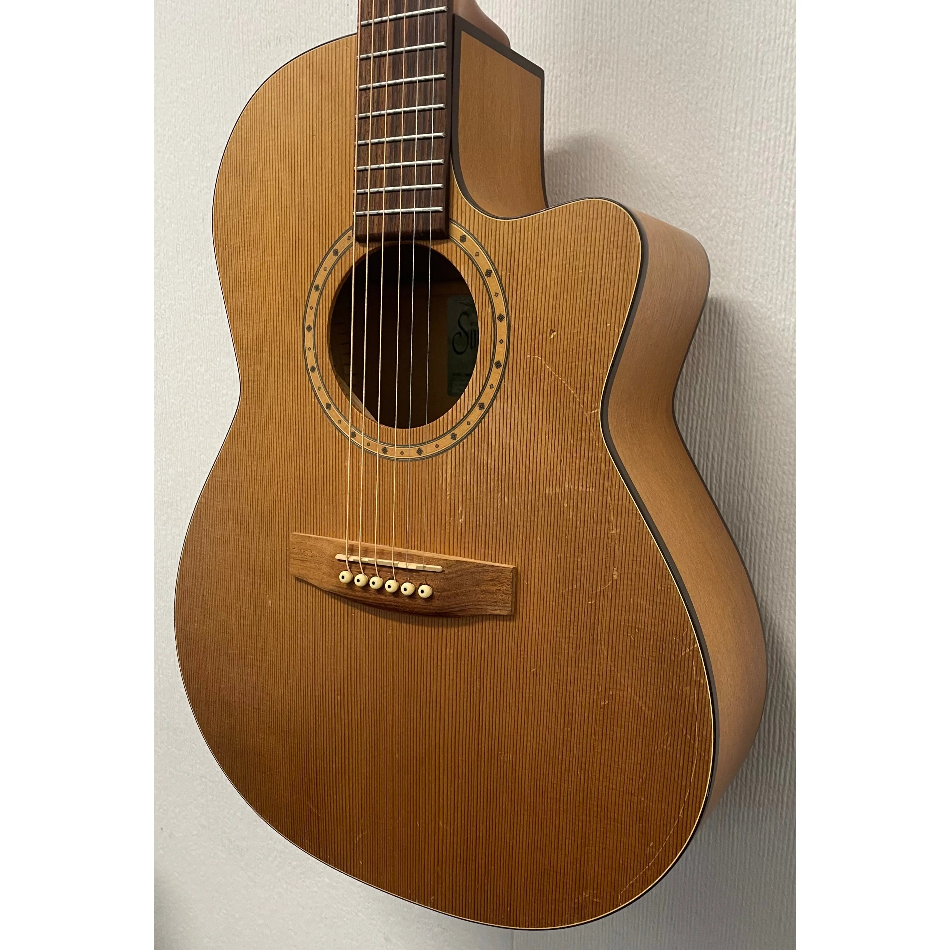 Simon & Patrick Folk Electro Acoustic Guitar S&P 6 CW Pre-Owned
