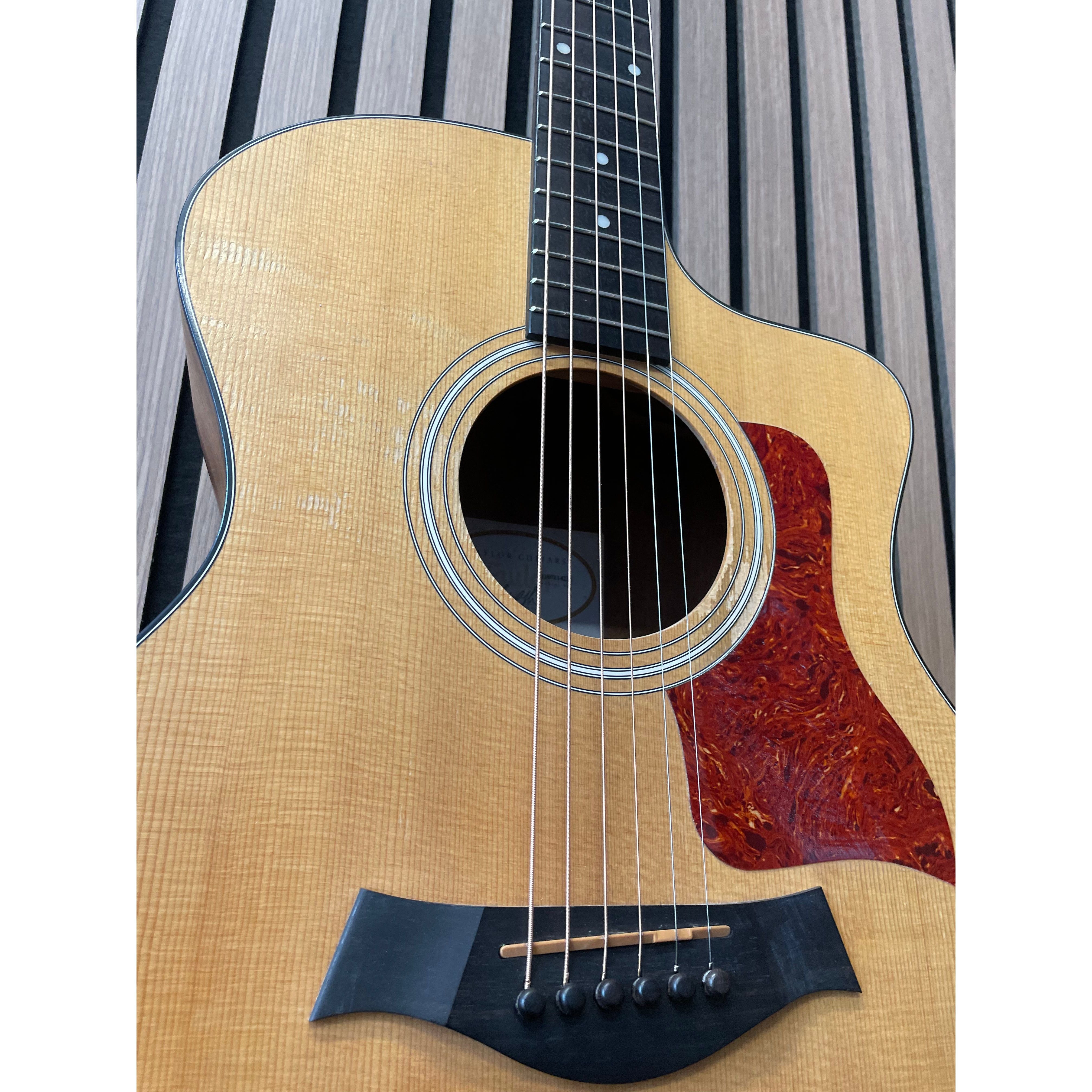 Taylor 114CE Grand Auditorium Sized Electro Acoustic Guitar in Natural with Hardcase Pre-Owned