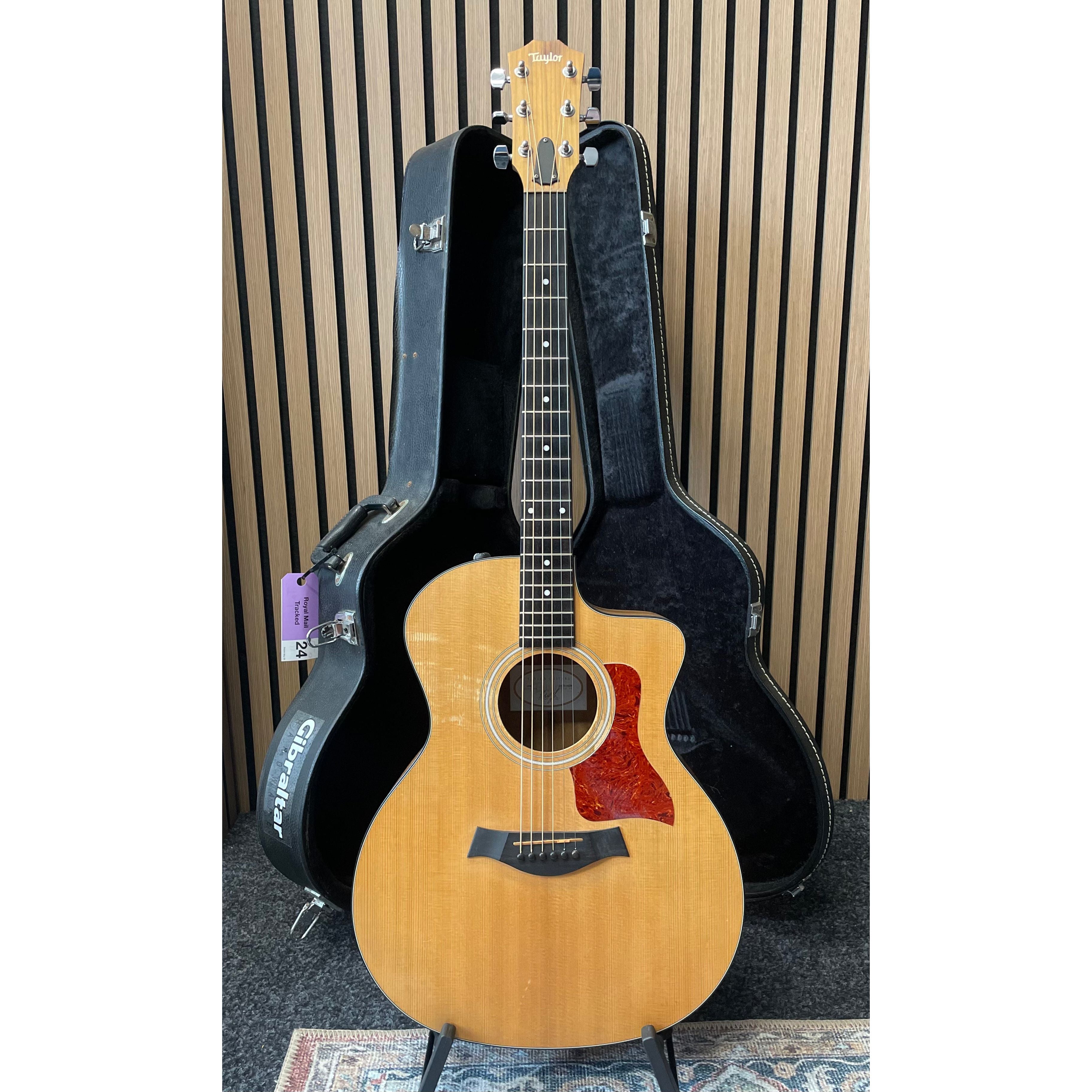 Taylor 114CE Grand Auditorium Sized Electro Acoustic Guitar in Natural with Hardcase Pre-Owned
