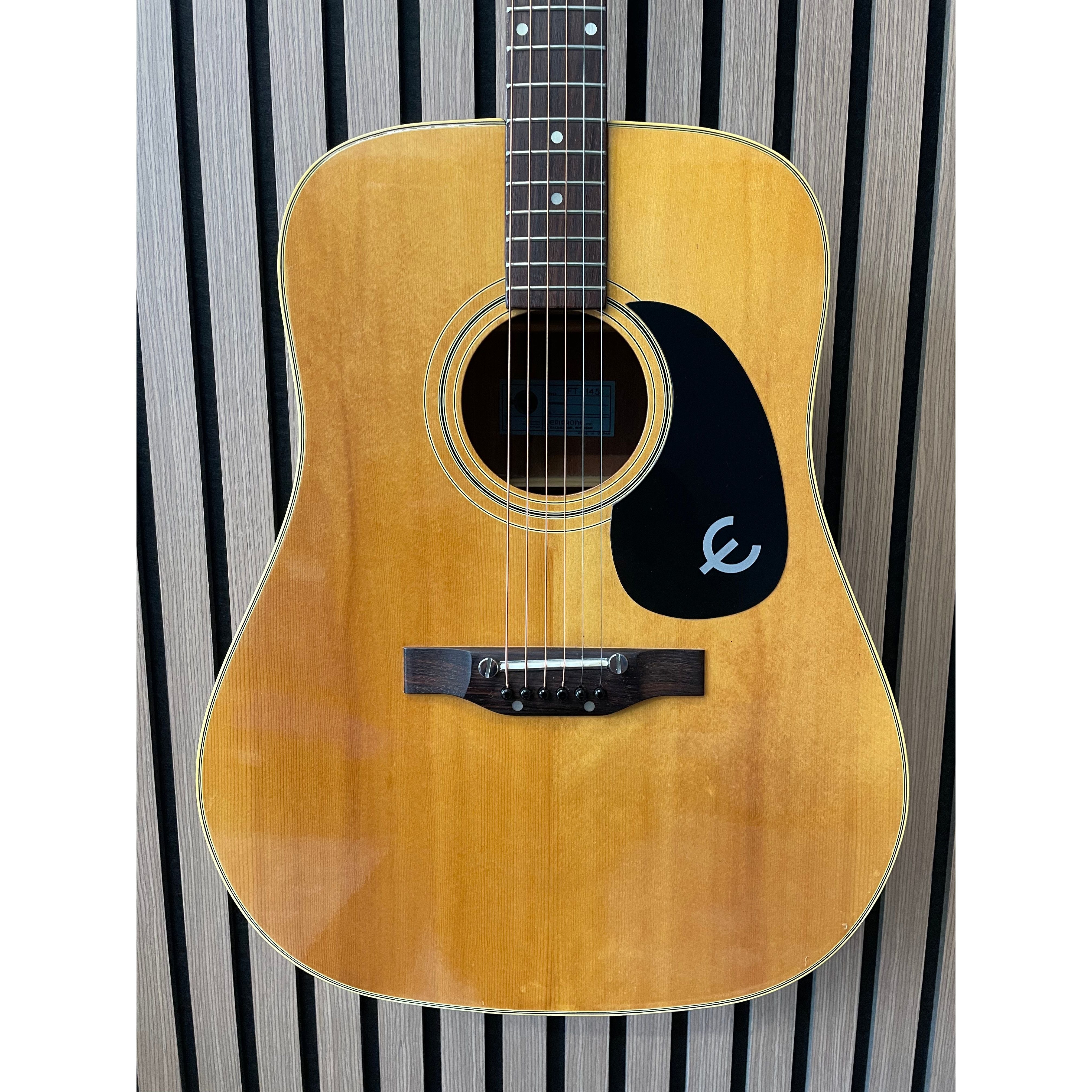 Epiphone FT-145 Texan Vintage Dreadnought Acoustic Guitar 1970's with Hardcase Pre-Owned