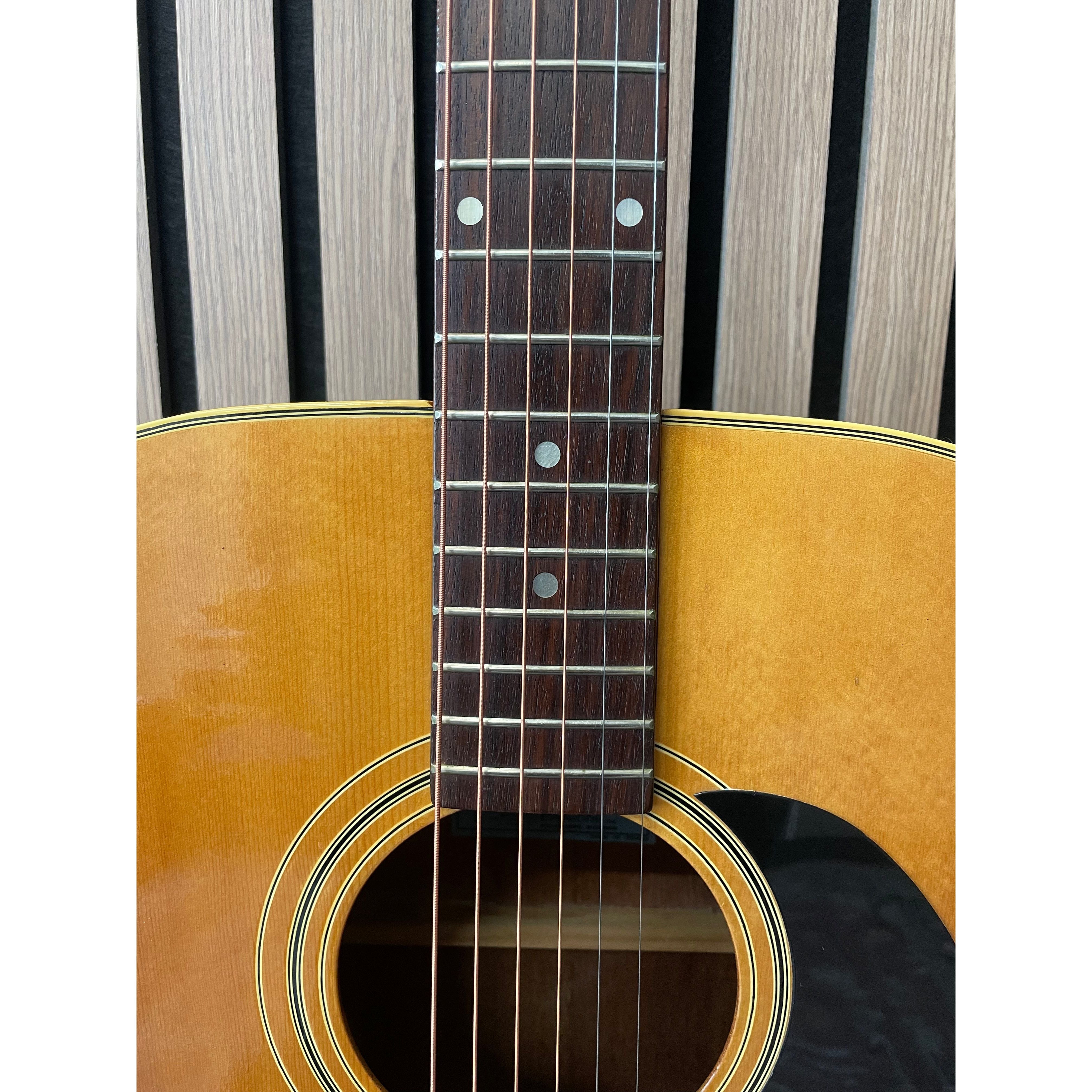 Epiphone FT-145 Texan Vintage Dreadnought Acoustic Guitar 1970's with Hardcase Pre-Owned