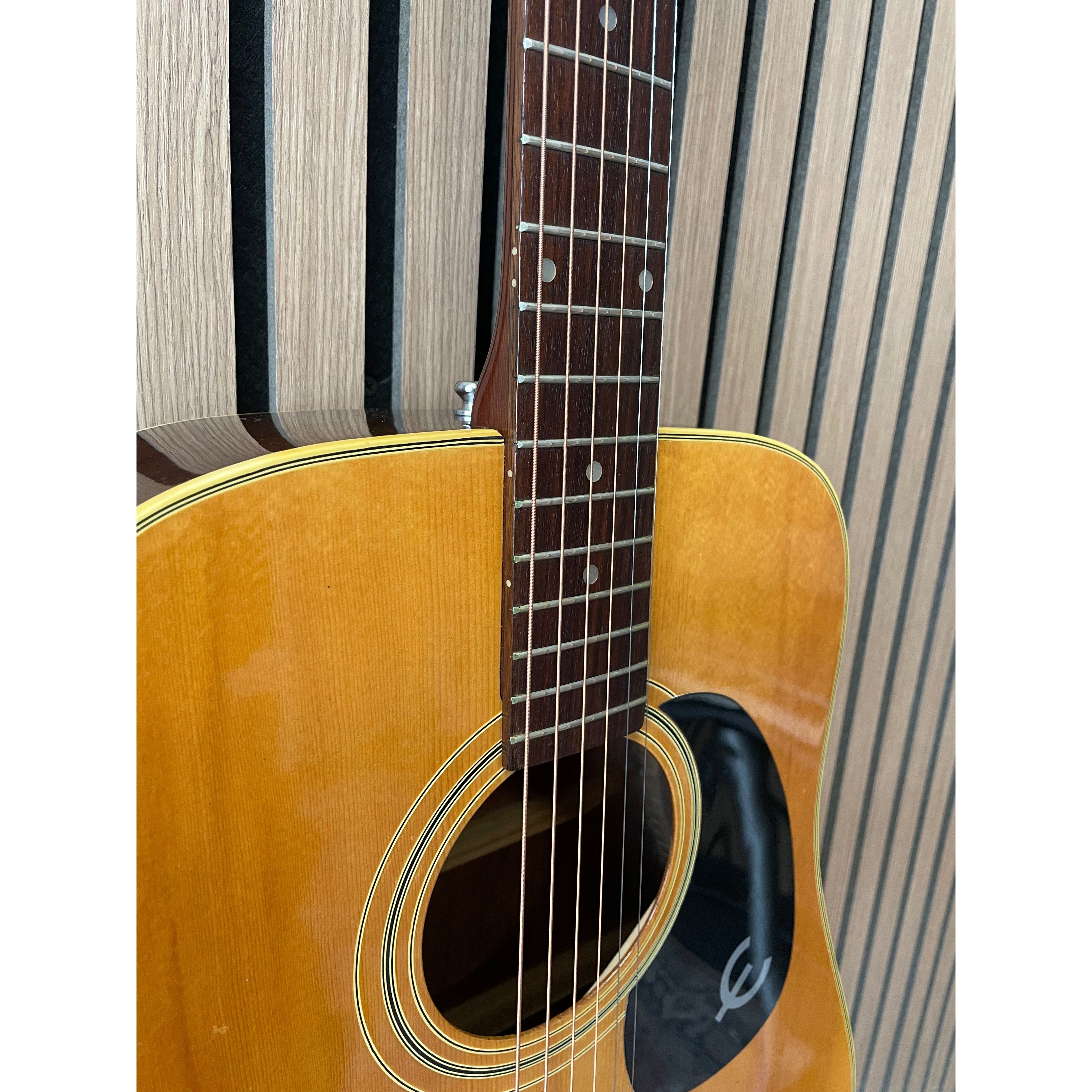Epiphone FT-145 Texan Vintage Dreadnought Acoustic Guitar 1970's with Hardcase Pre-Owned
