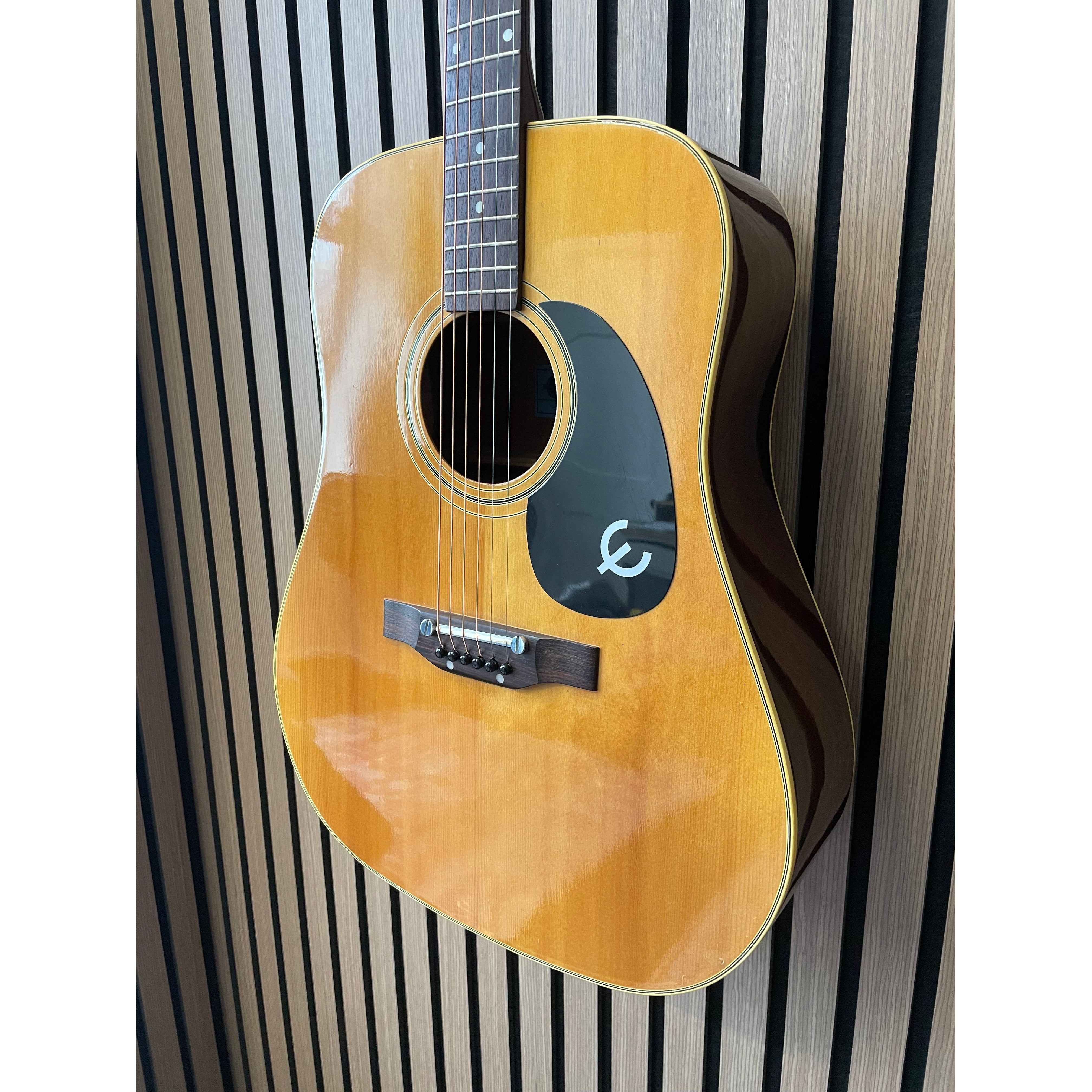 Epiphone FT-145 Texan Vintage Dreadnought Acoustic Guitar 1970's with Hardcase Pre-Owned