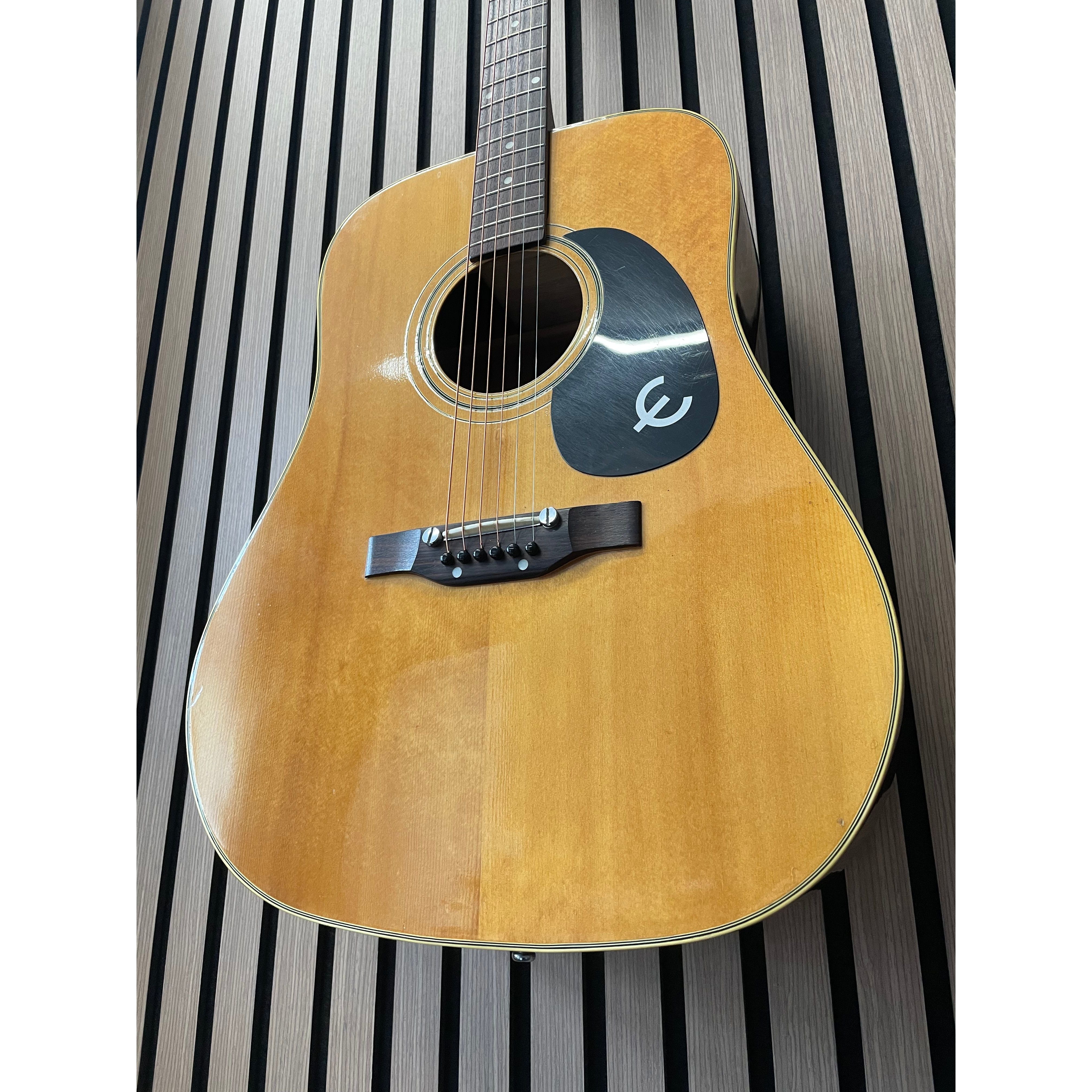 Epiphone FT-145 Texan Vintage Dreadnought Acoustic Guitar 1970's with Hardcase Pre-Owned