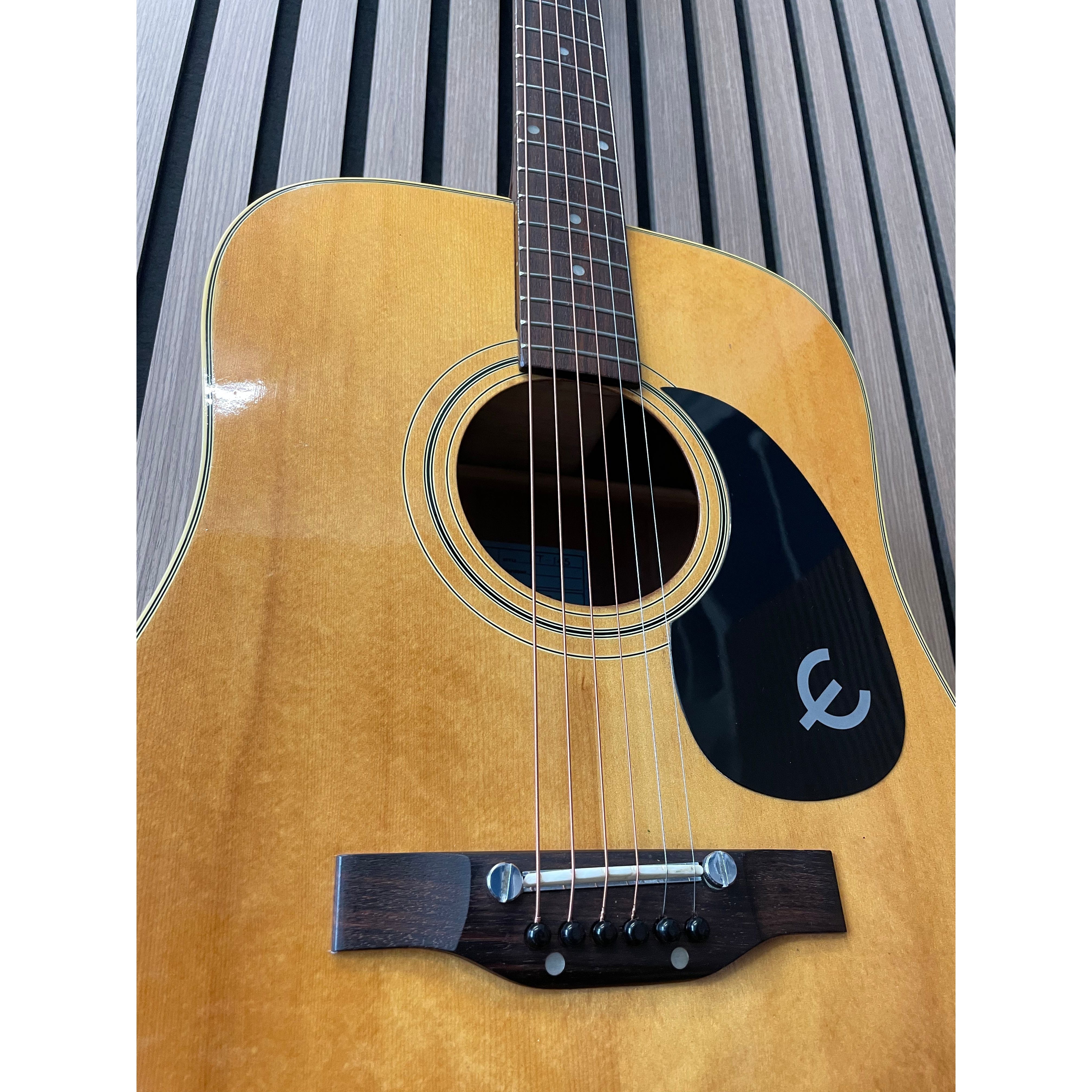 Epiphone FT-145 Texan Vintage Dreadnought Acoustic Guitar 1970's with Hardcase Pre-Owned