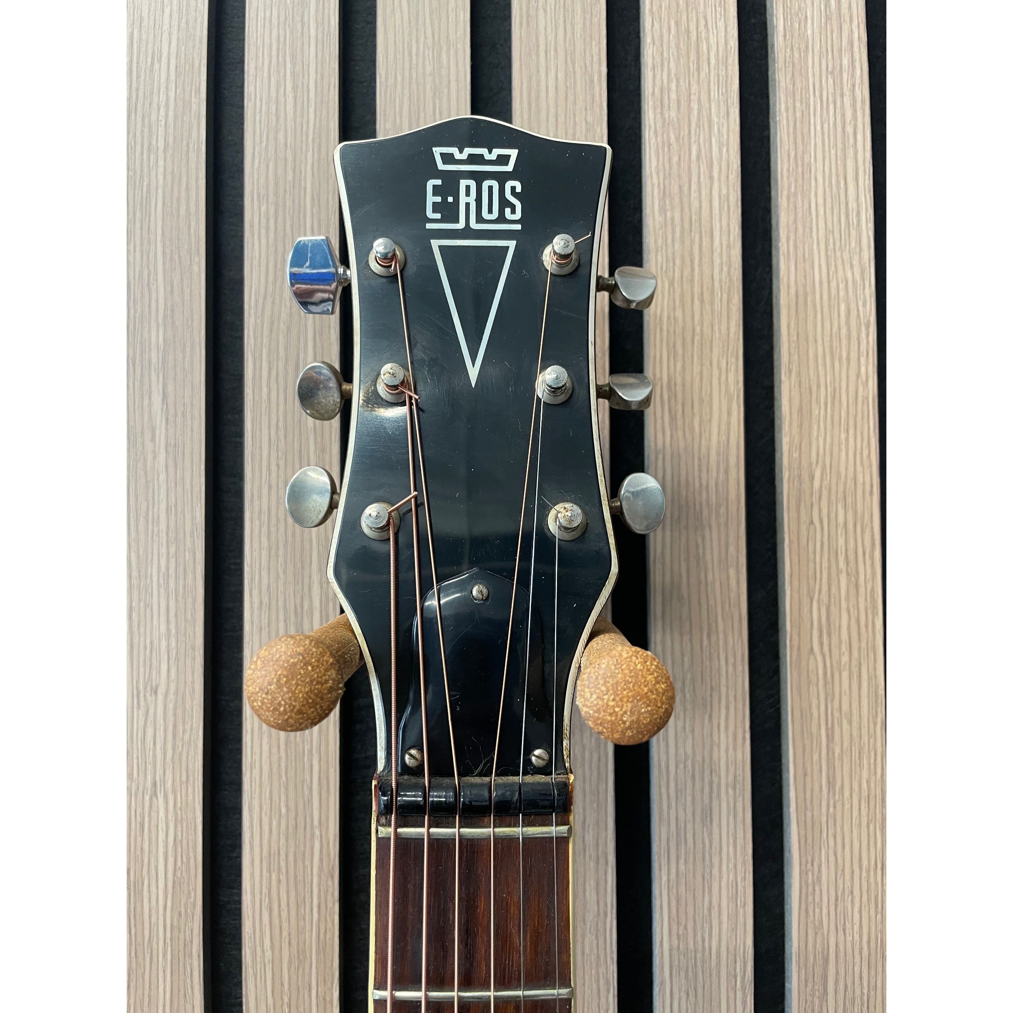 E-ROS Mod.606 Dakota Dreadnought Sized Acoustic Guitar Eko Copy 1970's with Carry Case Pre-Owned