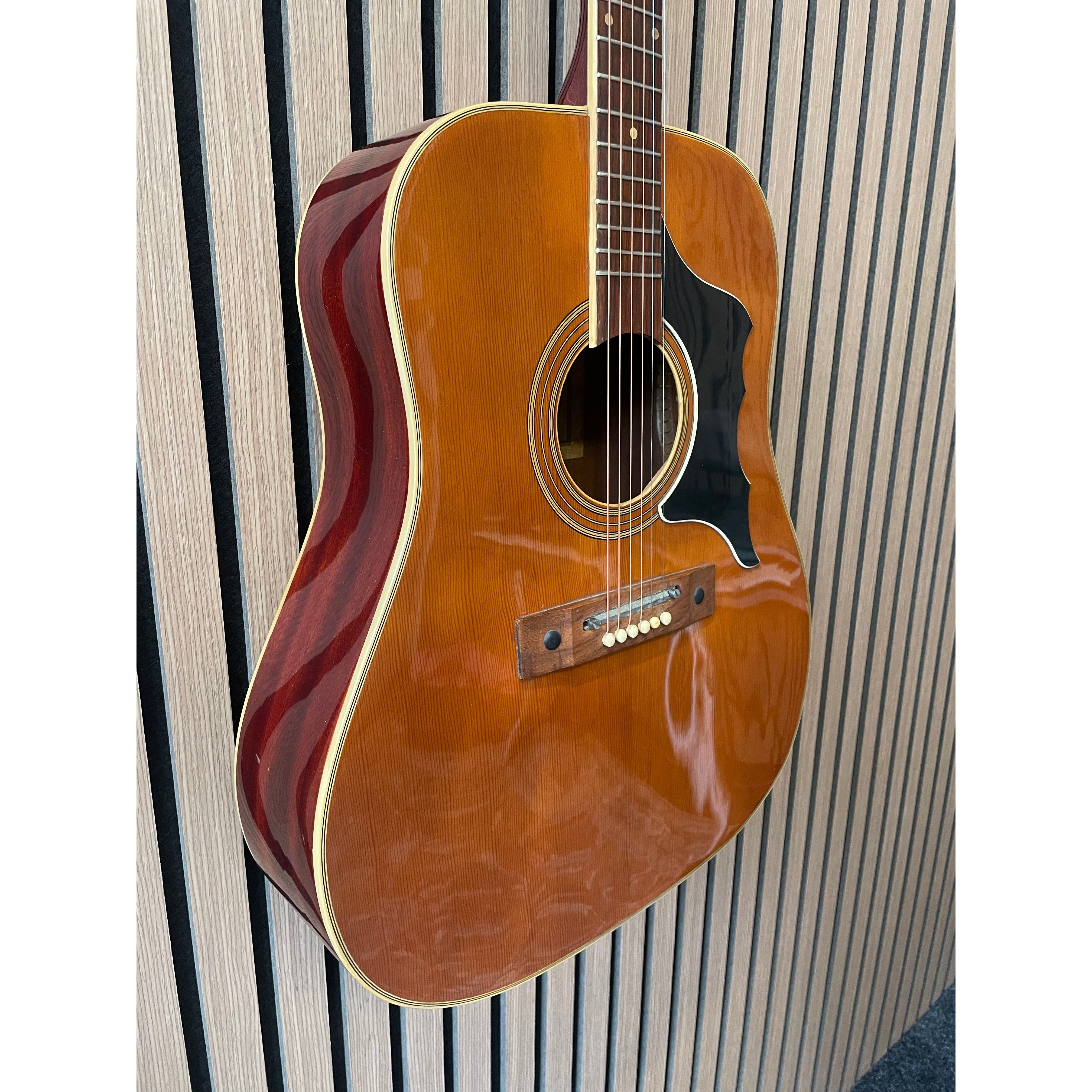 E-ROS Mod.606 Dakota Dreadnought Sized Acoustic Guitar Eko Copy 1970's with Carry Case Pre-Owned