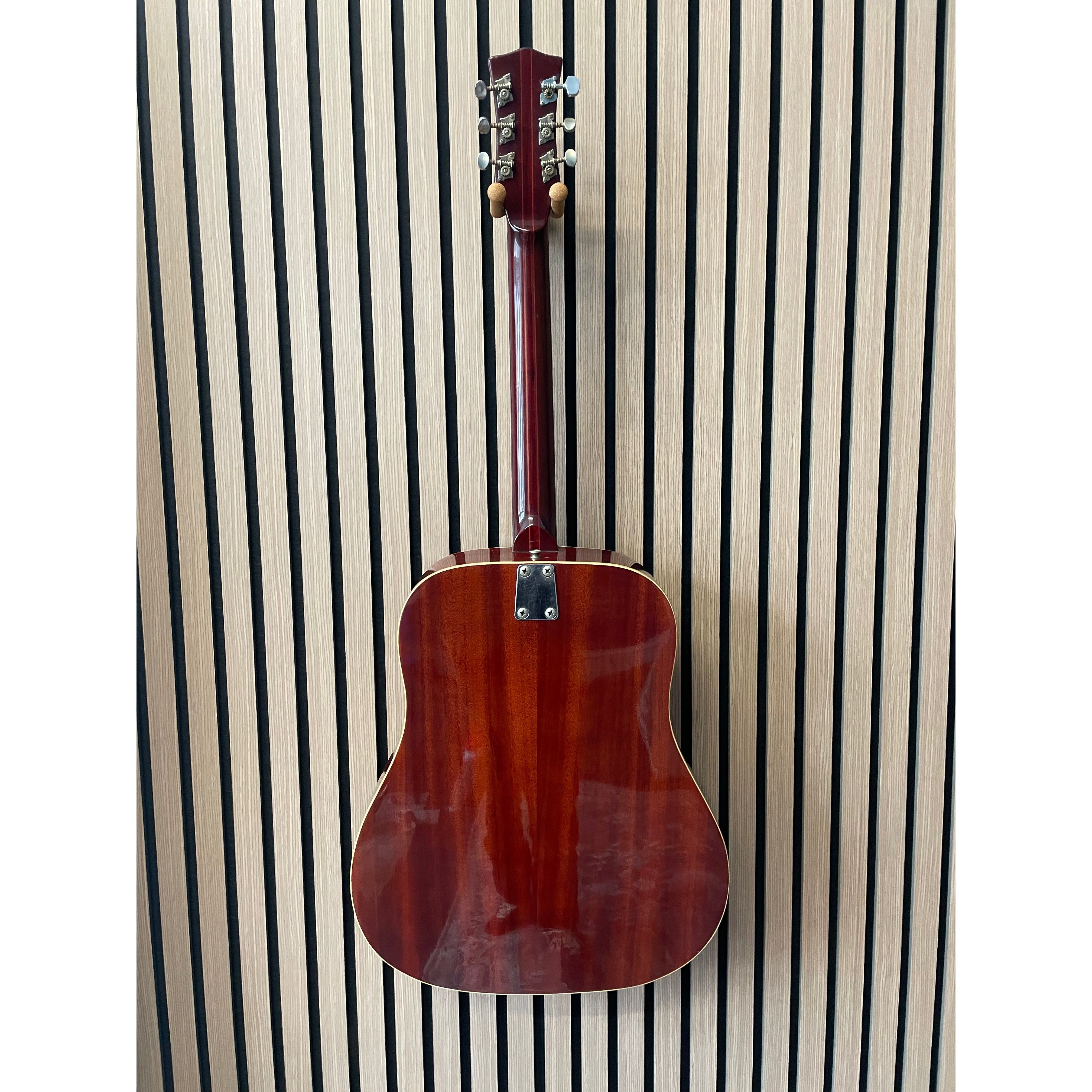 E-ROS Mod.606 Dakota Dreadnought Sized Acoustic Guitar Eko Copy 1970's with Carry Case Pre-Owned