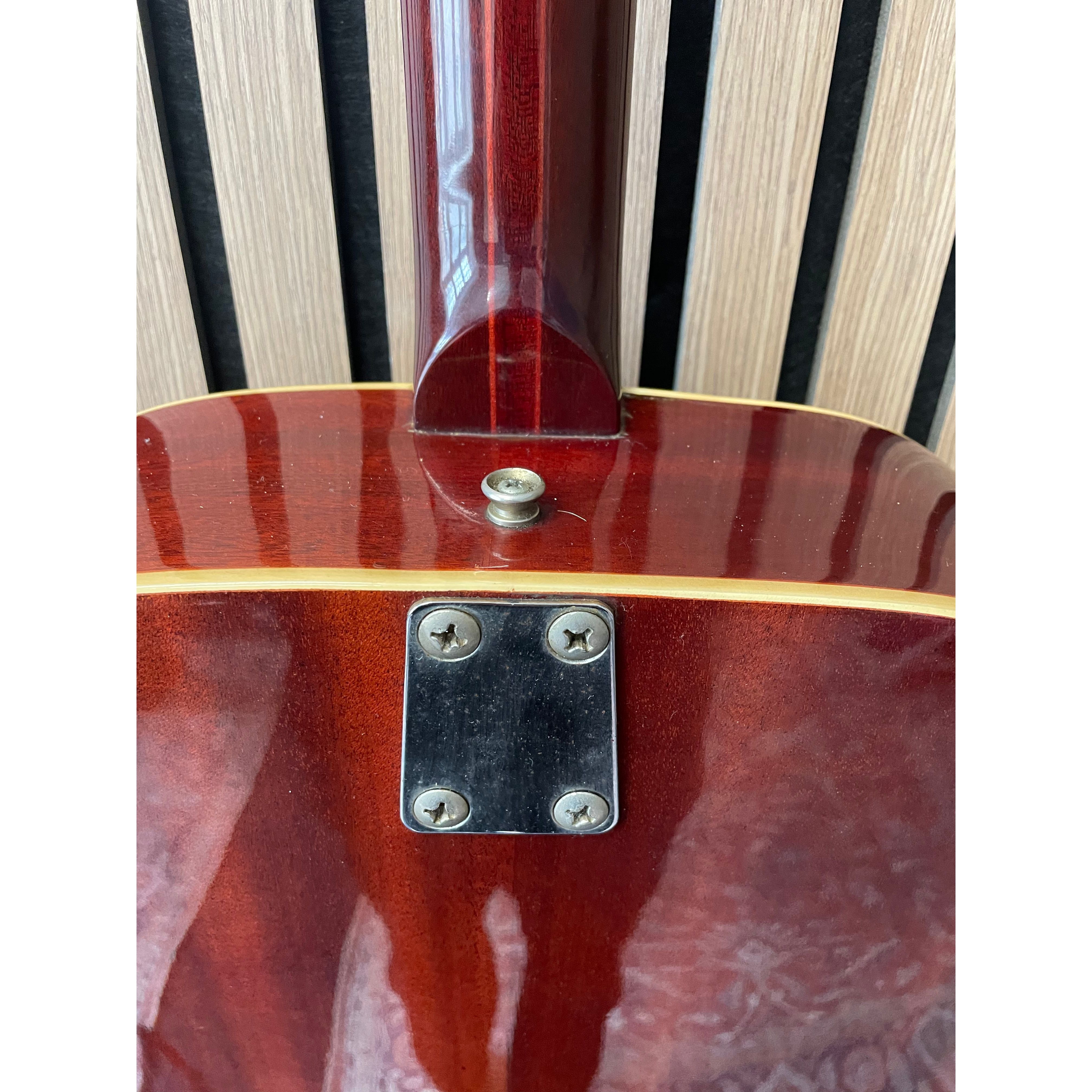 E-ROS Mod.606 Dakota Dreadnought Sized Acoustic Guitar Eko Copy 1970's with Carry Case Pre-Owned