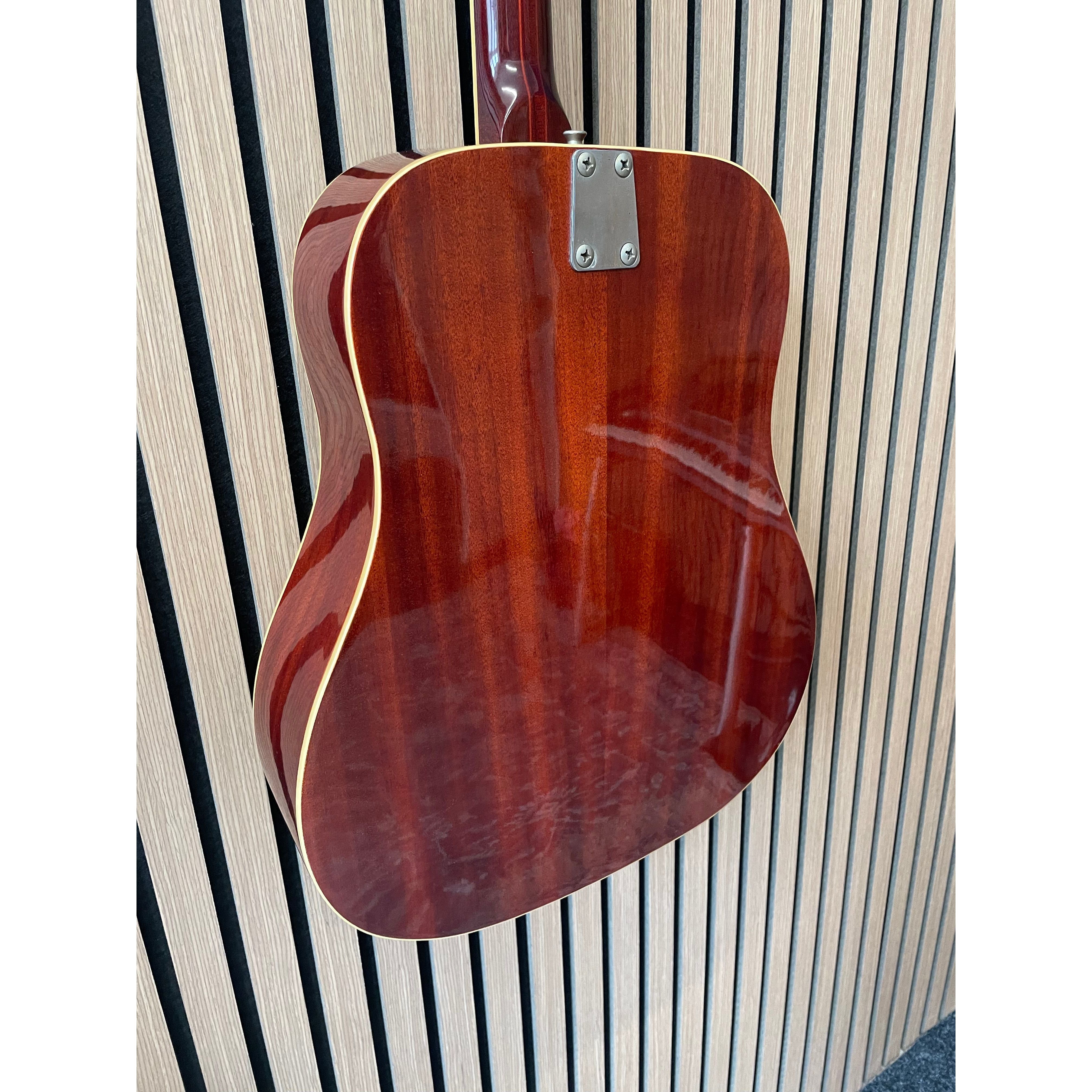 E-ROS Mod.606 Dakota Dreadnought Sized Acoustic Guitar Eko Copy 1970's with Carry Case Pre-Owned