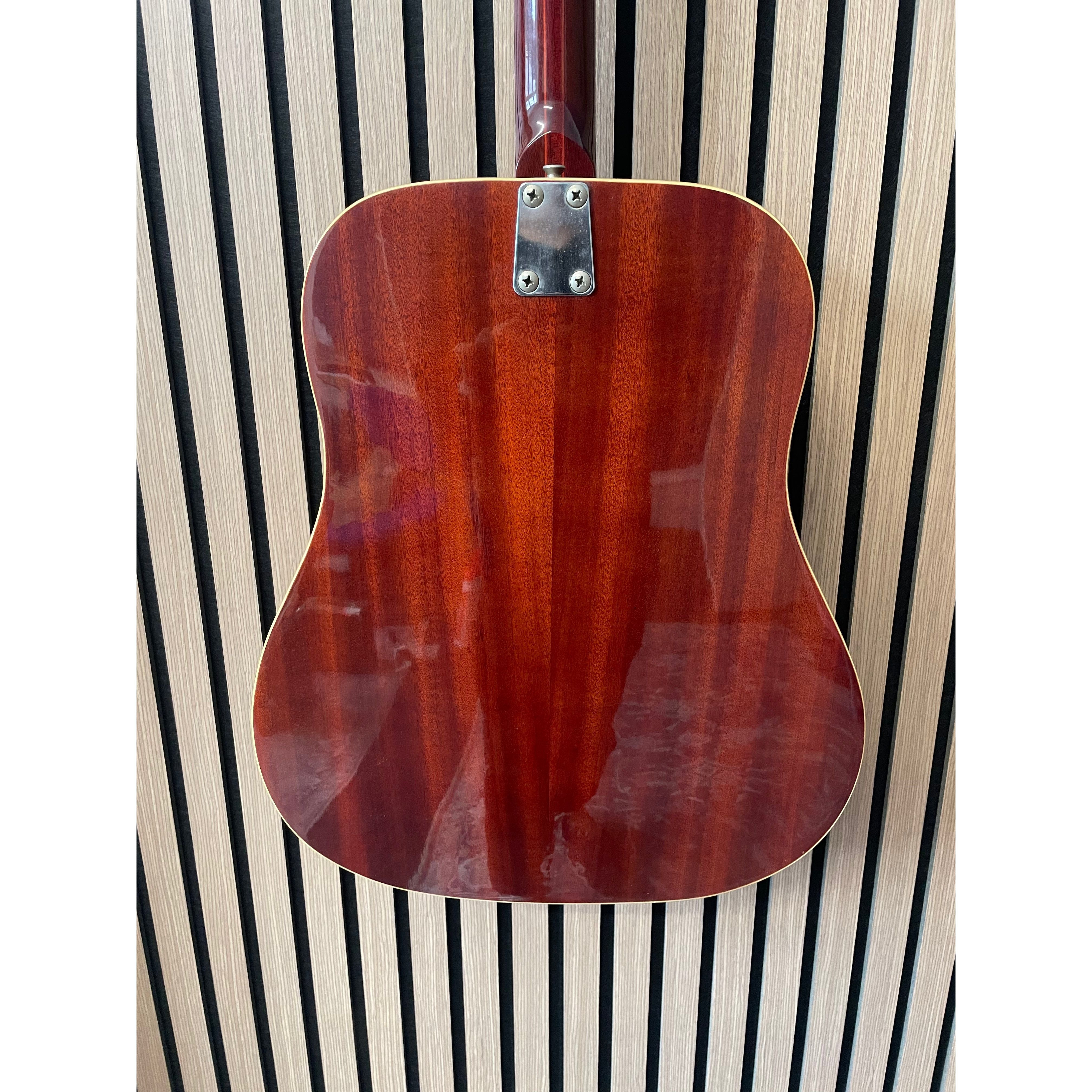 E-ROS Mod.606 Dakota Dreadnought Sized Acoustic Guitar Eko Copy 1970's with Carry Case Pre-Owned