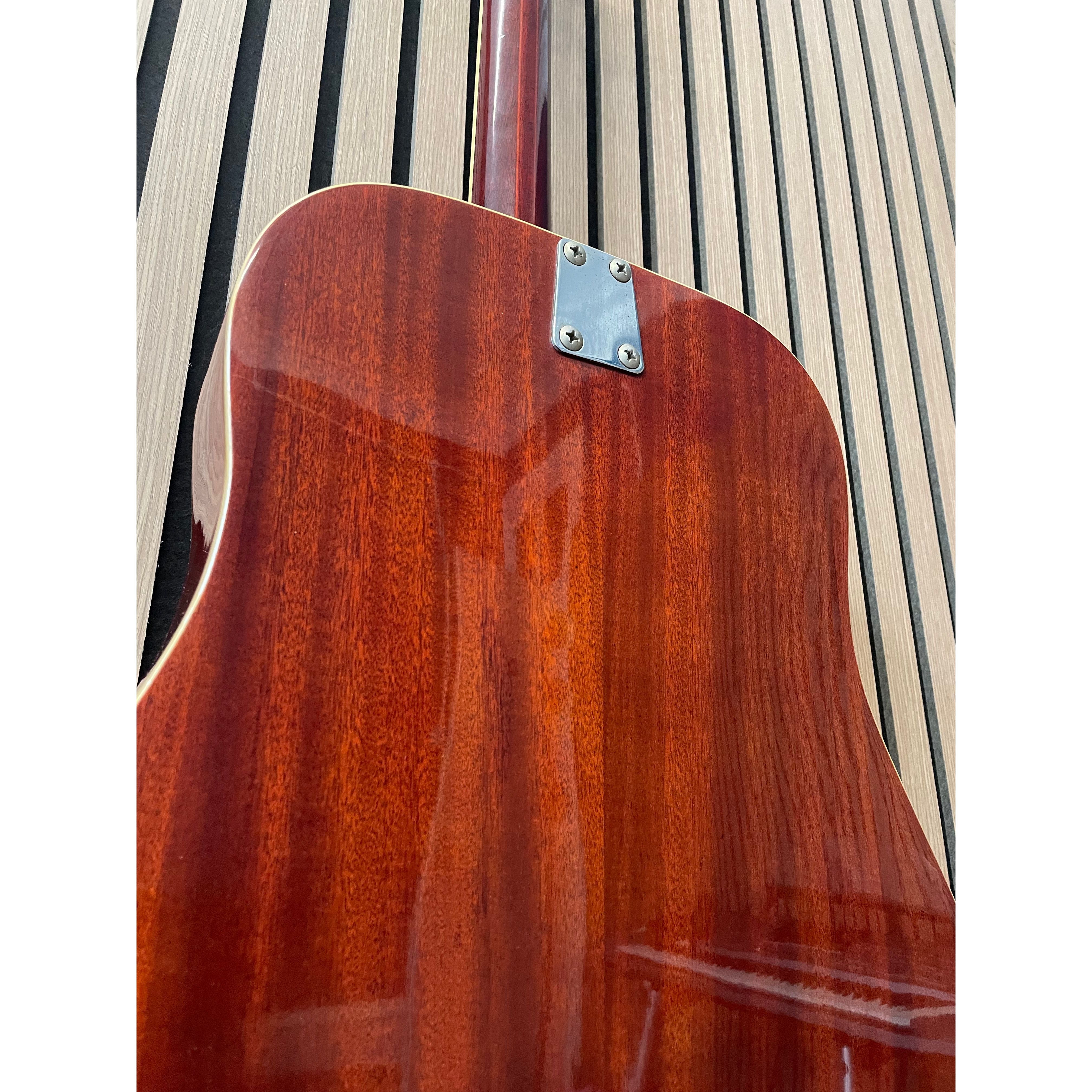 E-ROS Mod.606 Dakota Dreadnought Sized Acoustic Guitar Eko Copy 1970's with Carry Case Pre-Owned
