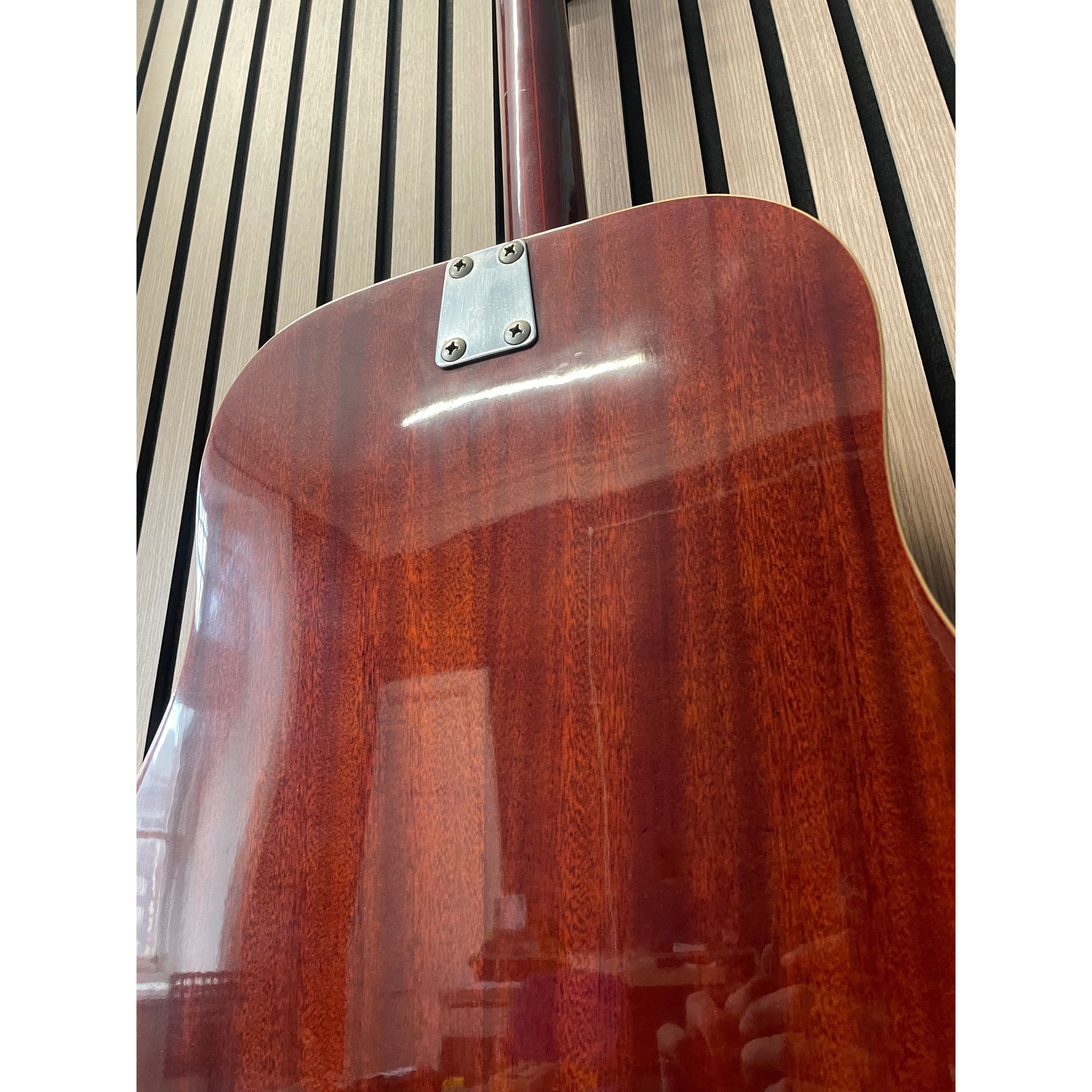 E-ROS Mod.606 Dakota Dreadnought Sized Acoustic Guitar Eko Copy 1970's with Carry Case Pre-Owned