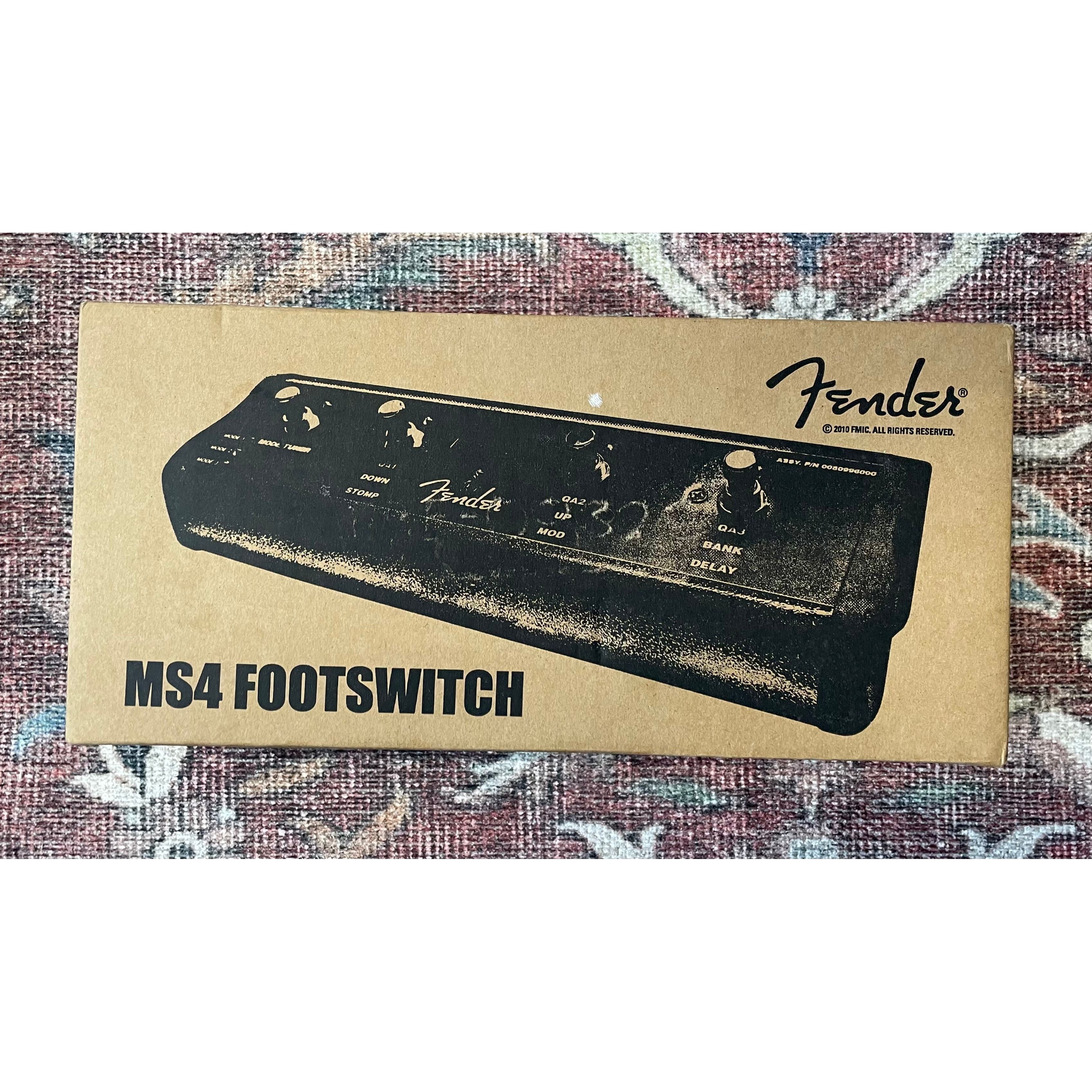 Fender MS-4 4-Button Footswitch & Tuner for Fender Mustang Amplifers Pre-Owned