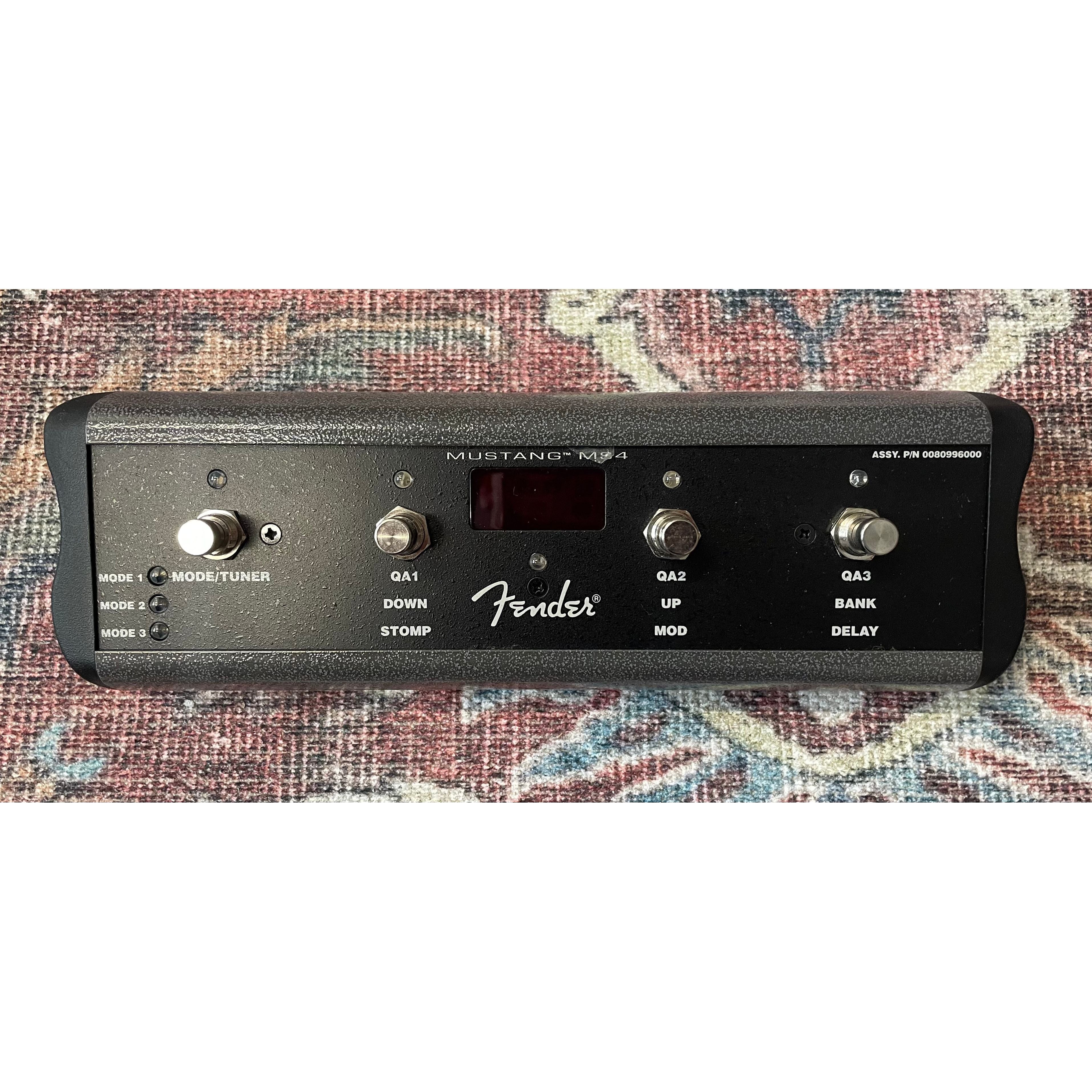 Fender MS-4 4-Button Footswitch & Tuner for Fender Mustang Amplifers Pre-Owned