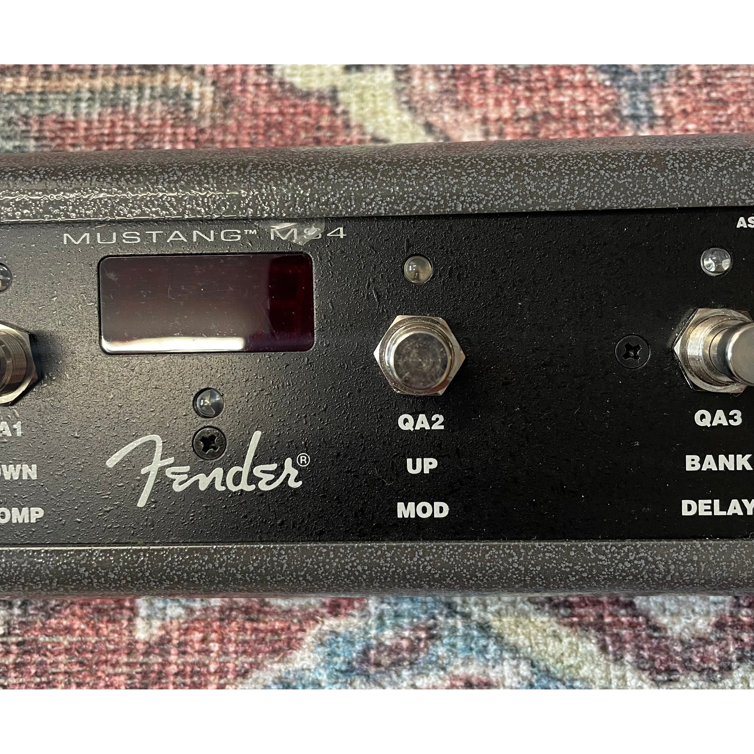 Fender MS-4 4-Button Footswitch & Tuner for Fender Mustang Amplifers Pre-Owned