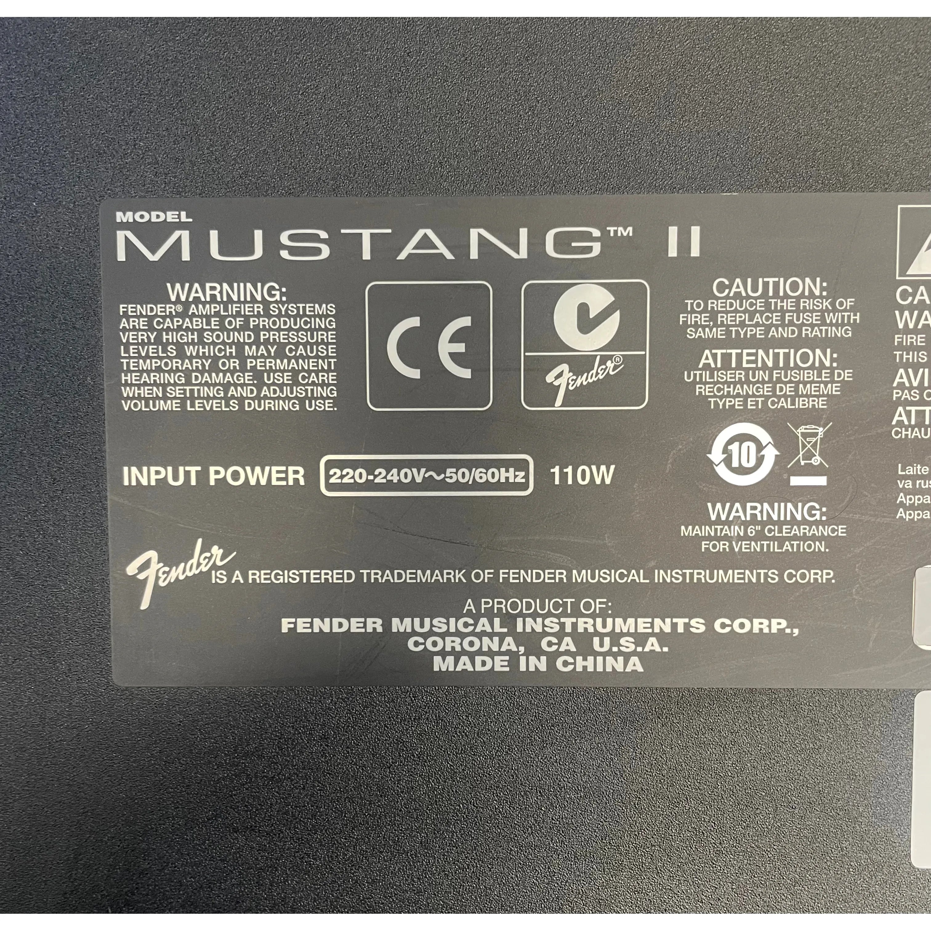 Fender Mustang II Electric Guitar Amplifier Pre-Owned