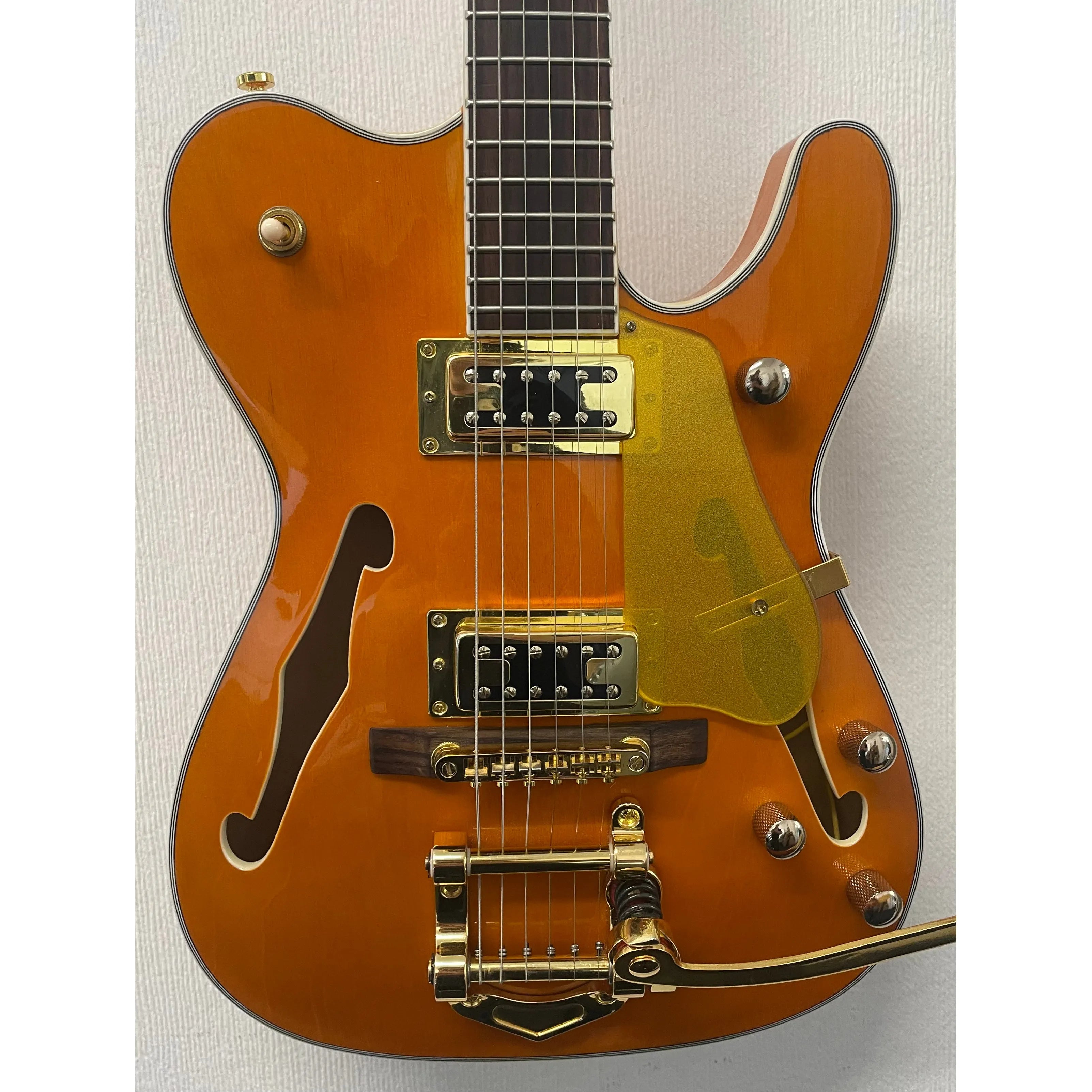 Unbranded Hollowbody Telecaster Style Guitar with Bigsby Pre-Owned