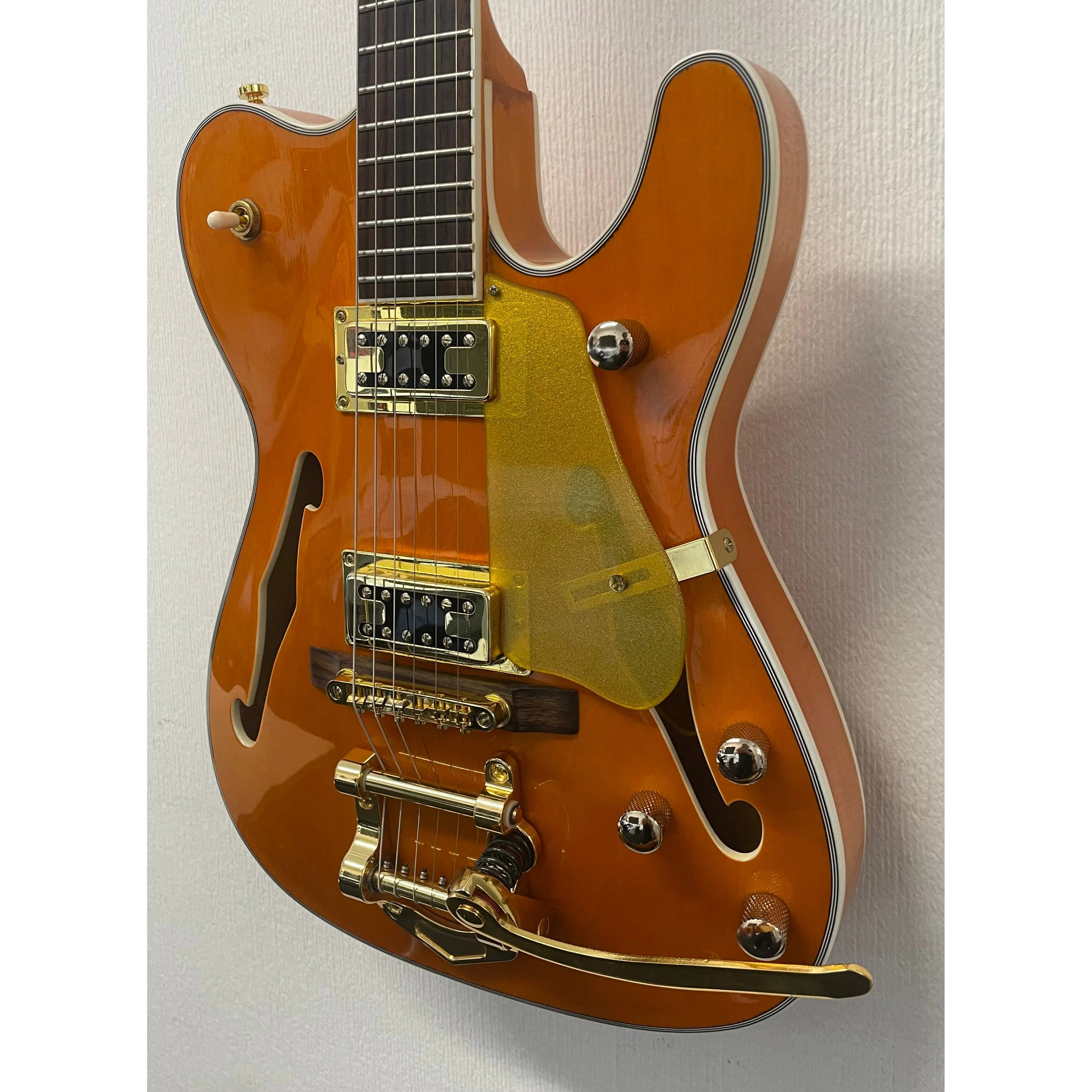 Unbranded Hollowbody Telecaster Style Guitar with Bigsby Pre-Owned