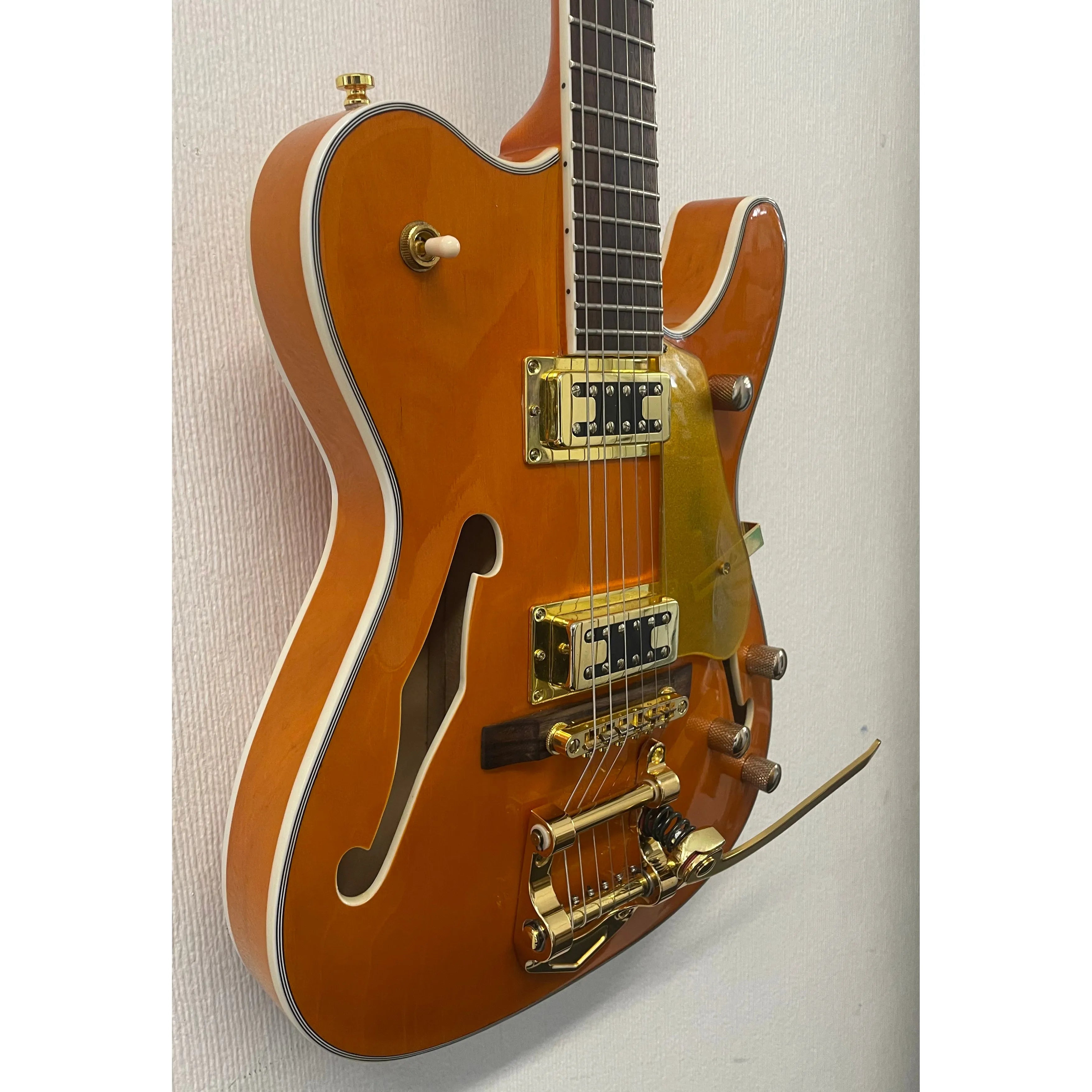 Unbranded Hollowbody Telecaster Style Guitar with Bigsby Pre-Owned