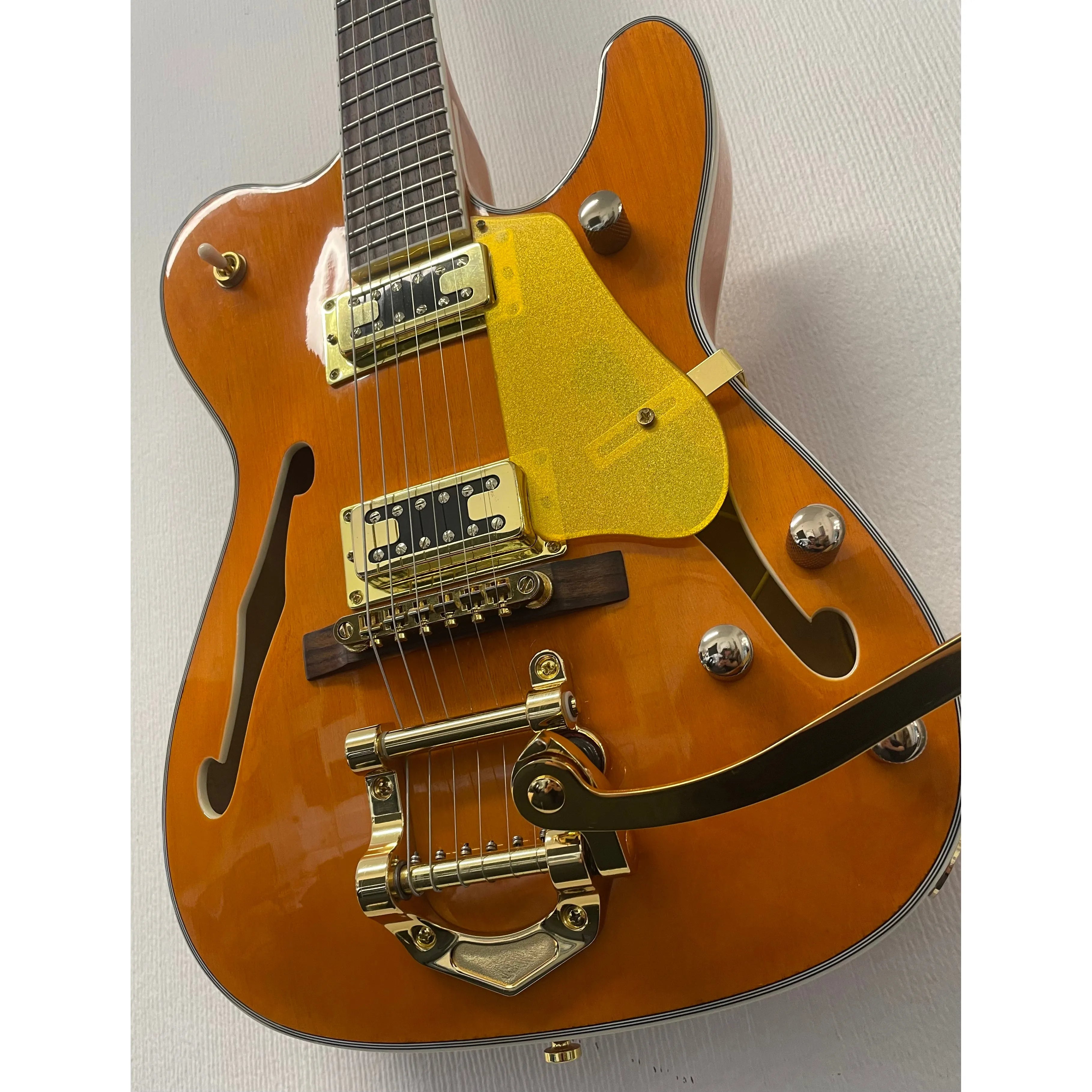 Unbranded Hollowbody Telecaster Style Guitar with Bigsby Pre-Owned