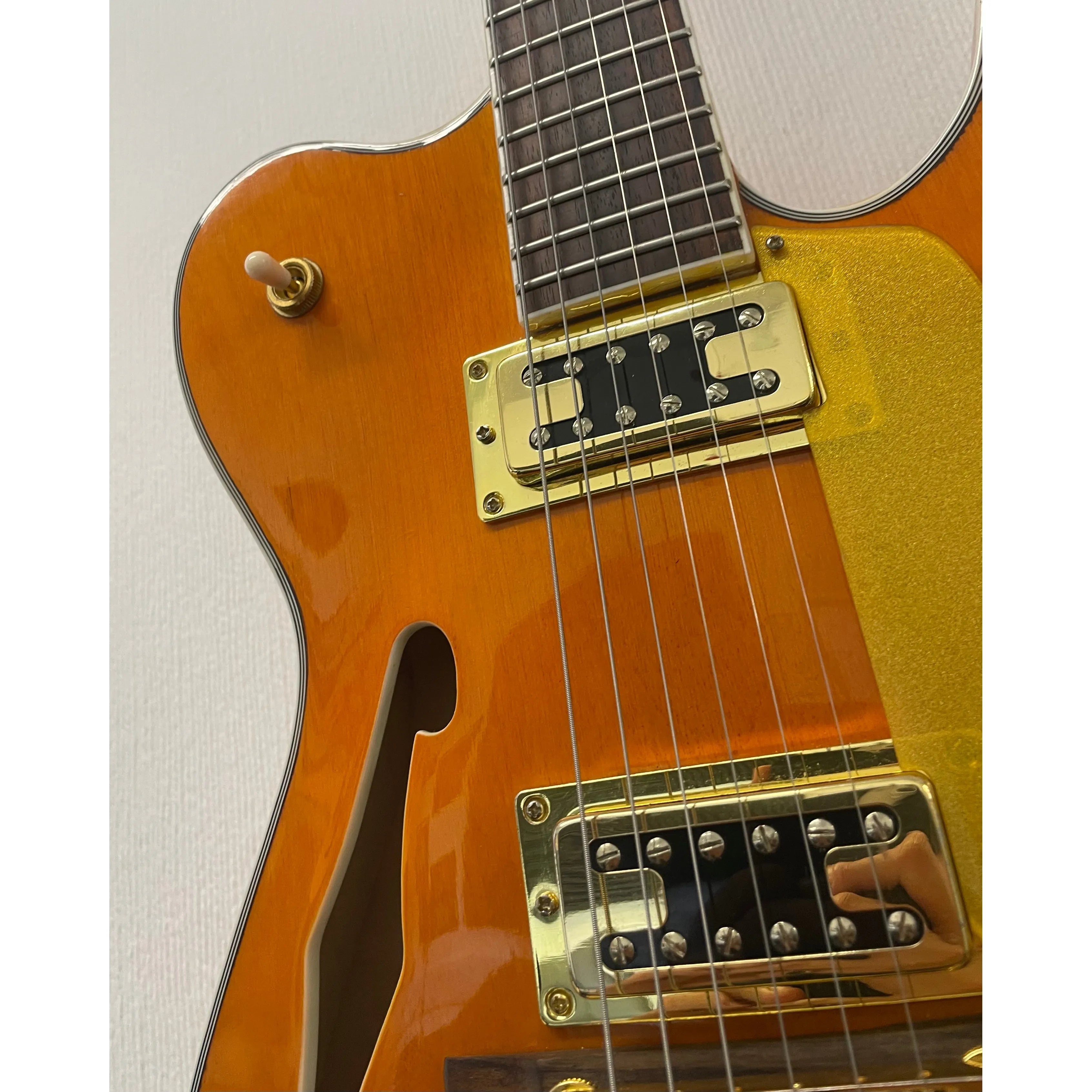 Unbranded Hollowbody Telecaster Style Guitar with Bigsby Pre-Owned