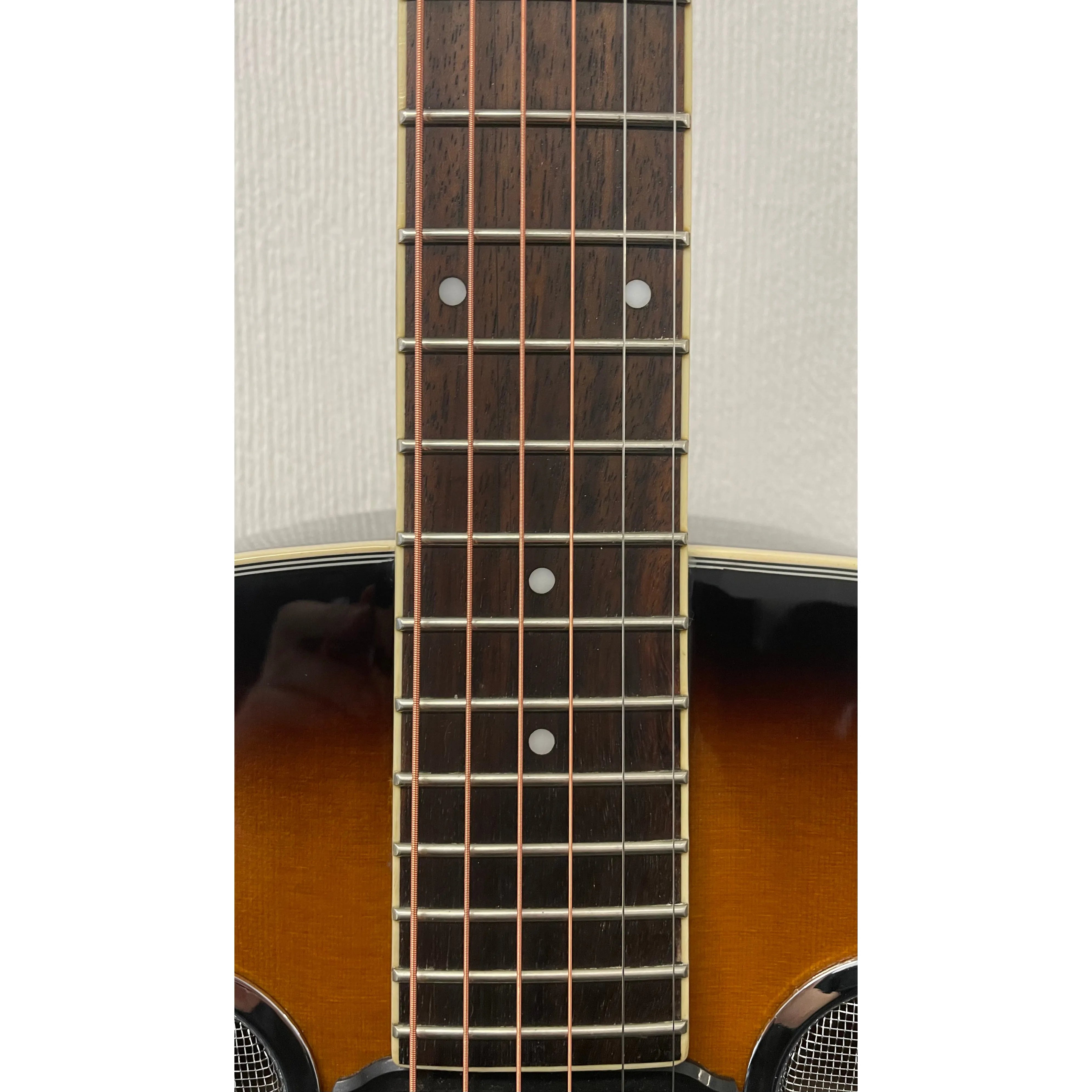 Ozark Electro Acoustic Resonator Guitar with Hardcase in Sunburst Pre-Owned