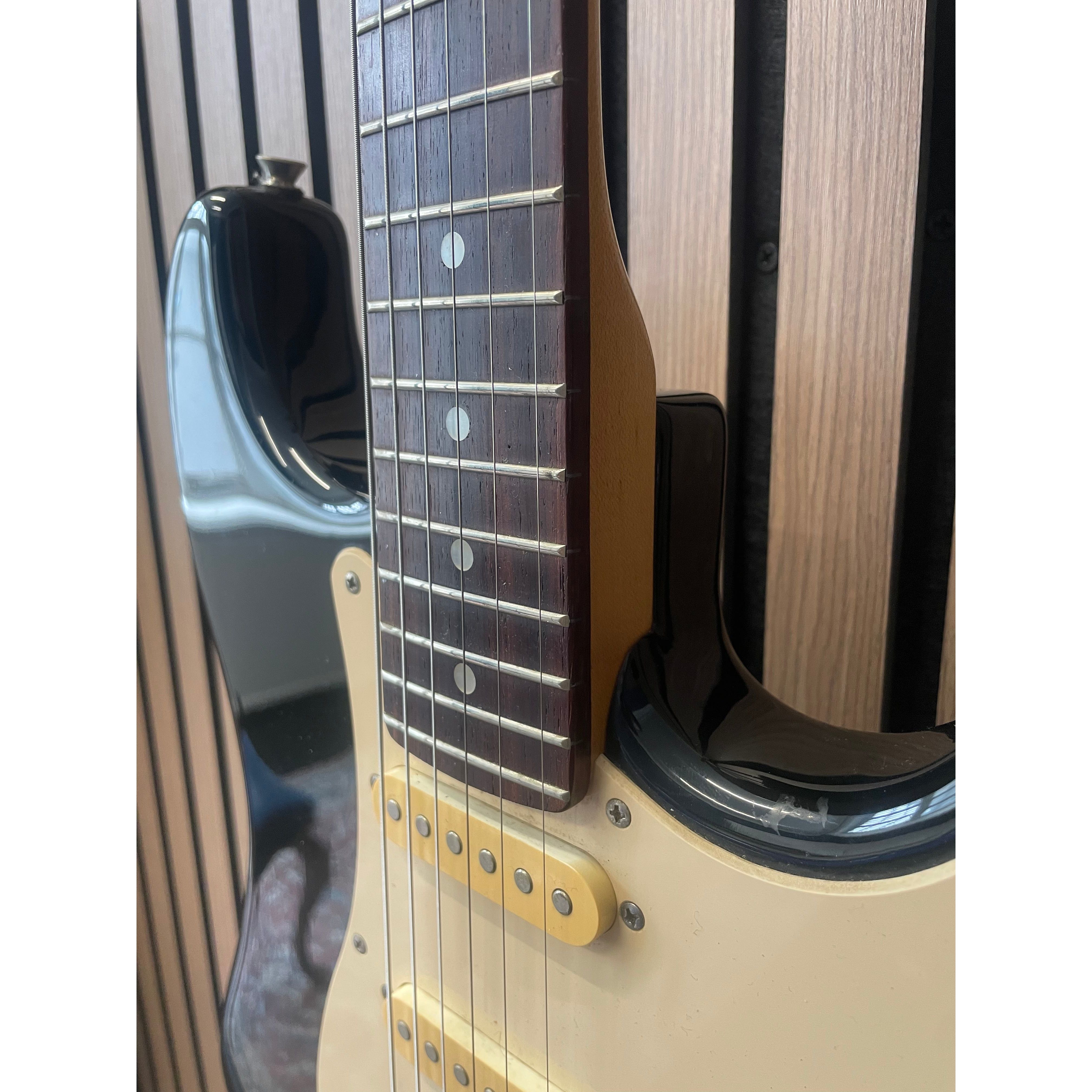 Squier by Fender Bullet Series Stratocaster Electric Guitar, 1994, in Gloss Black Pre-Owned