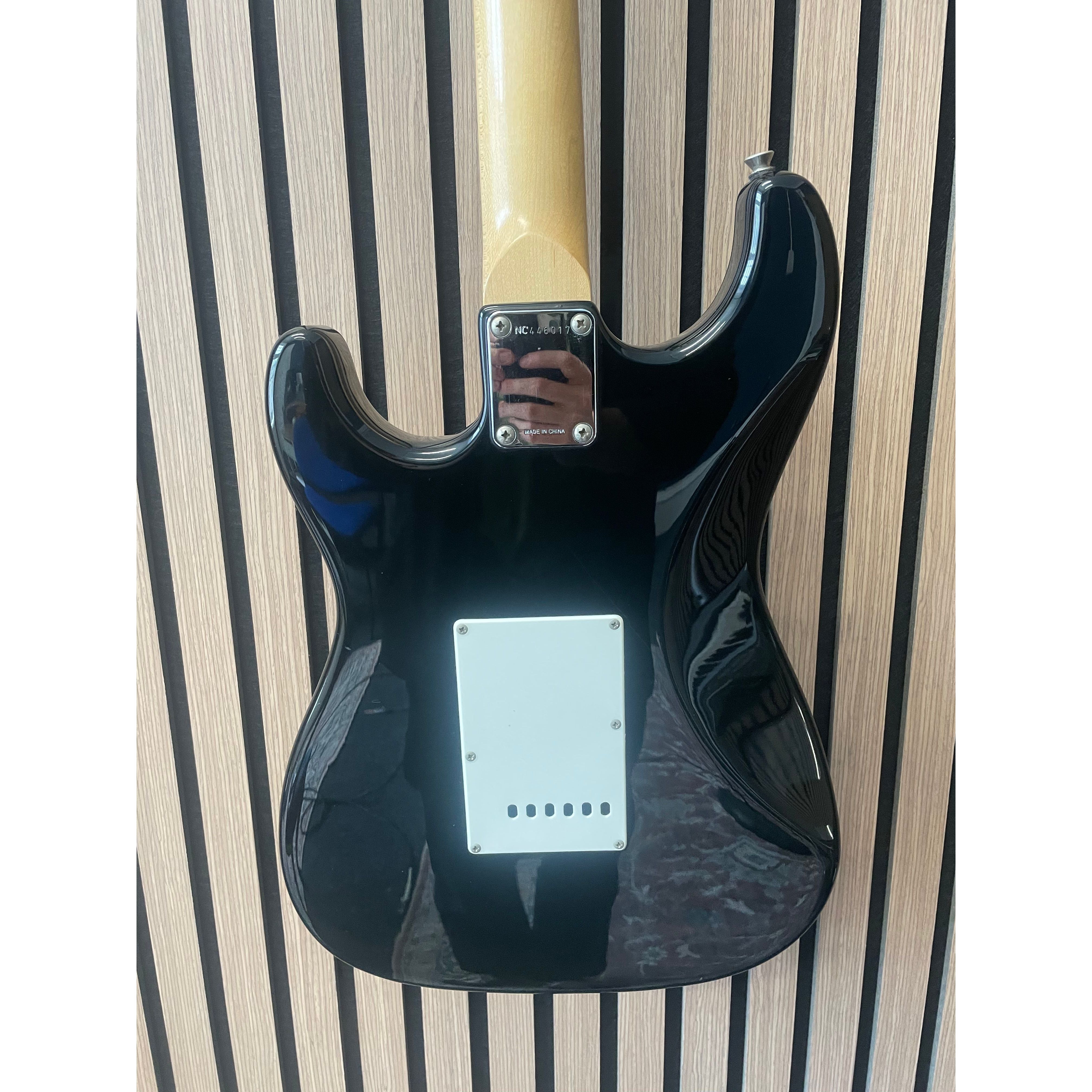 Squier by Fender Bullet Series Stratocaster Electric Guitar, 1994, in Gloss Black Pre-Owned