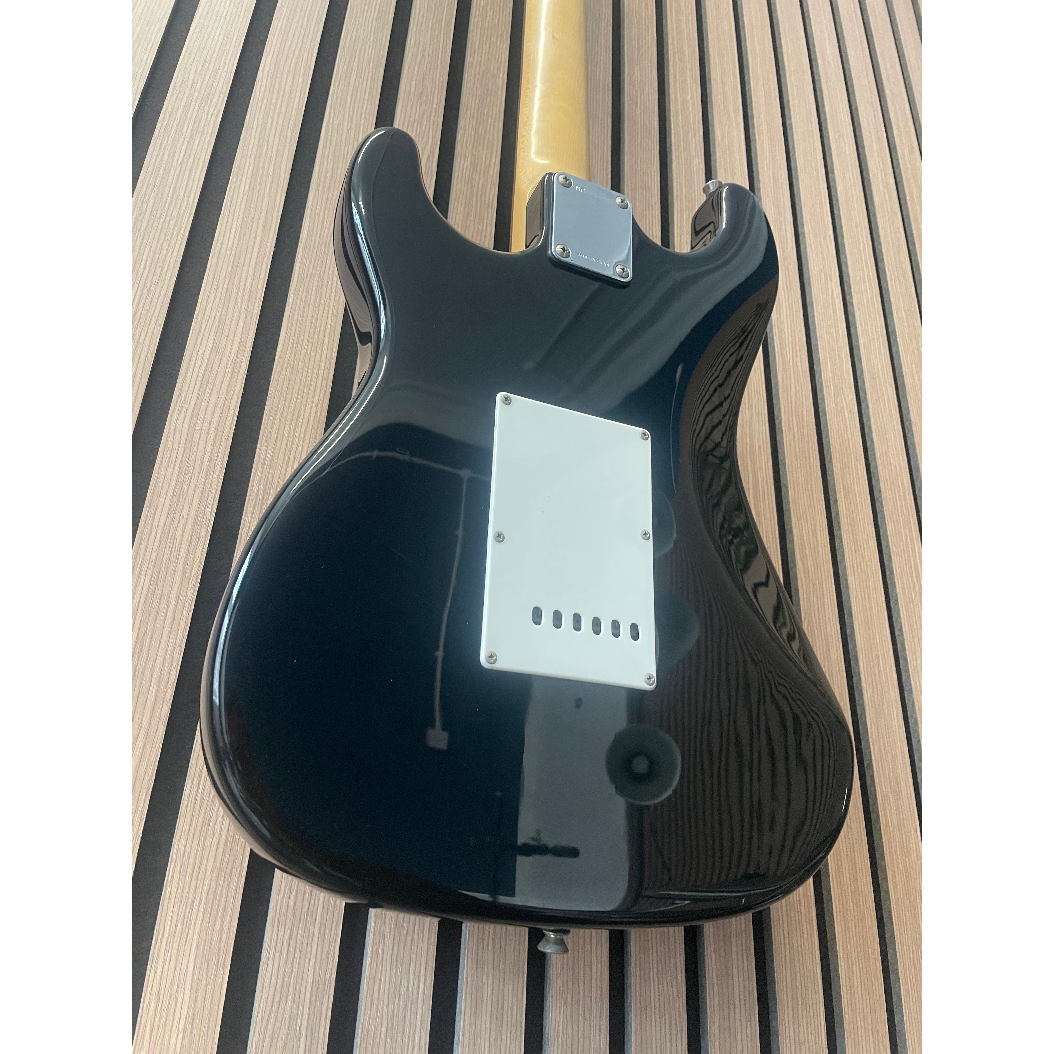 Squier by Fender Bullet Series Stratocaster Electric Guitar, 1994, in Gloss Black Pre-Owned