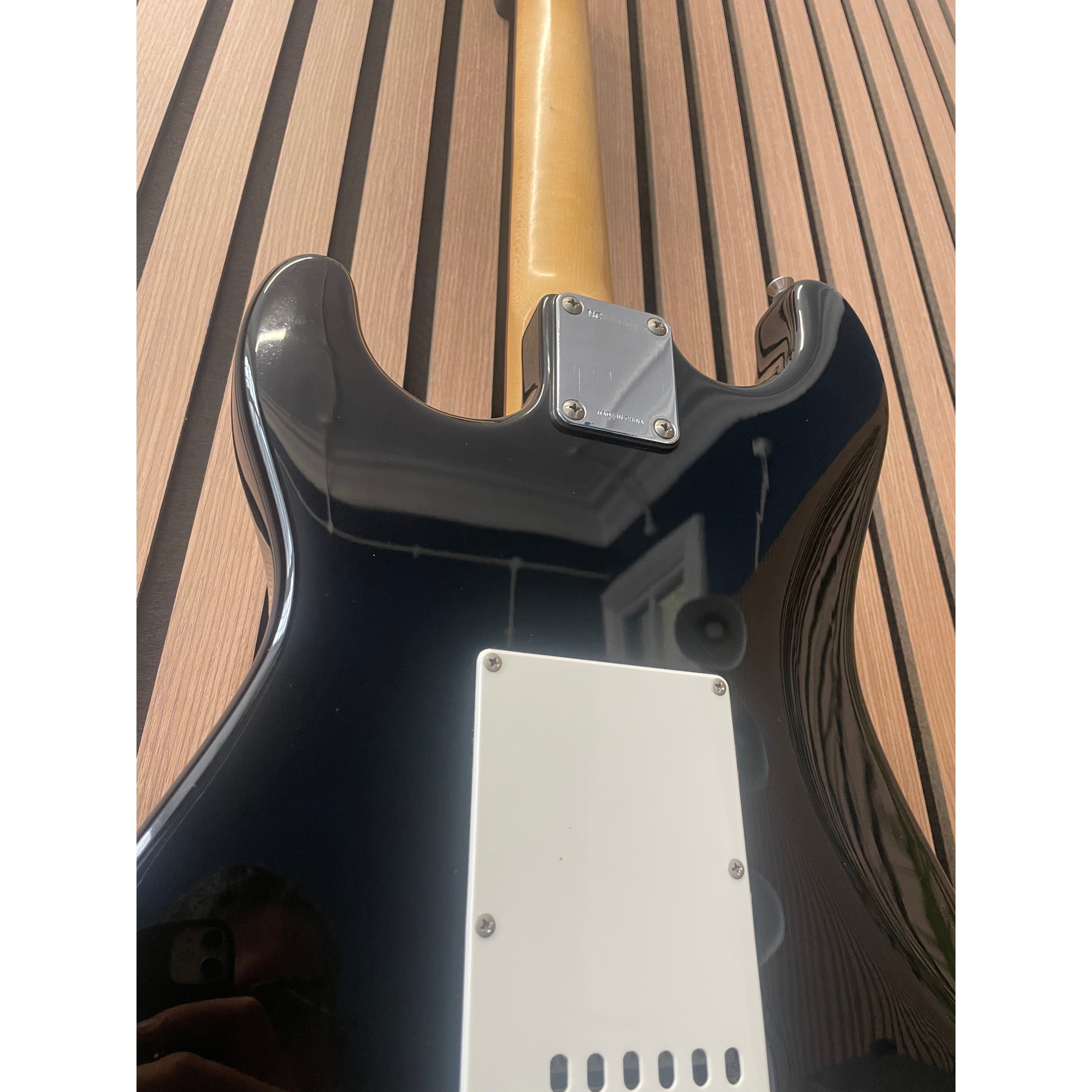 Squier by Fender Bullet Series Stratocaster Electric Guitar, 1994, in Gloss Black Pre-Owned