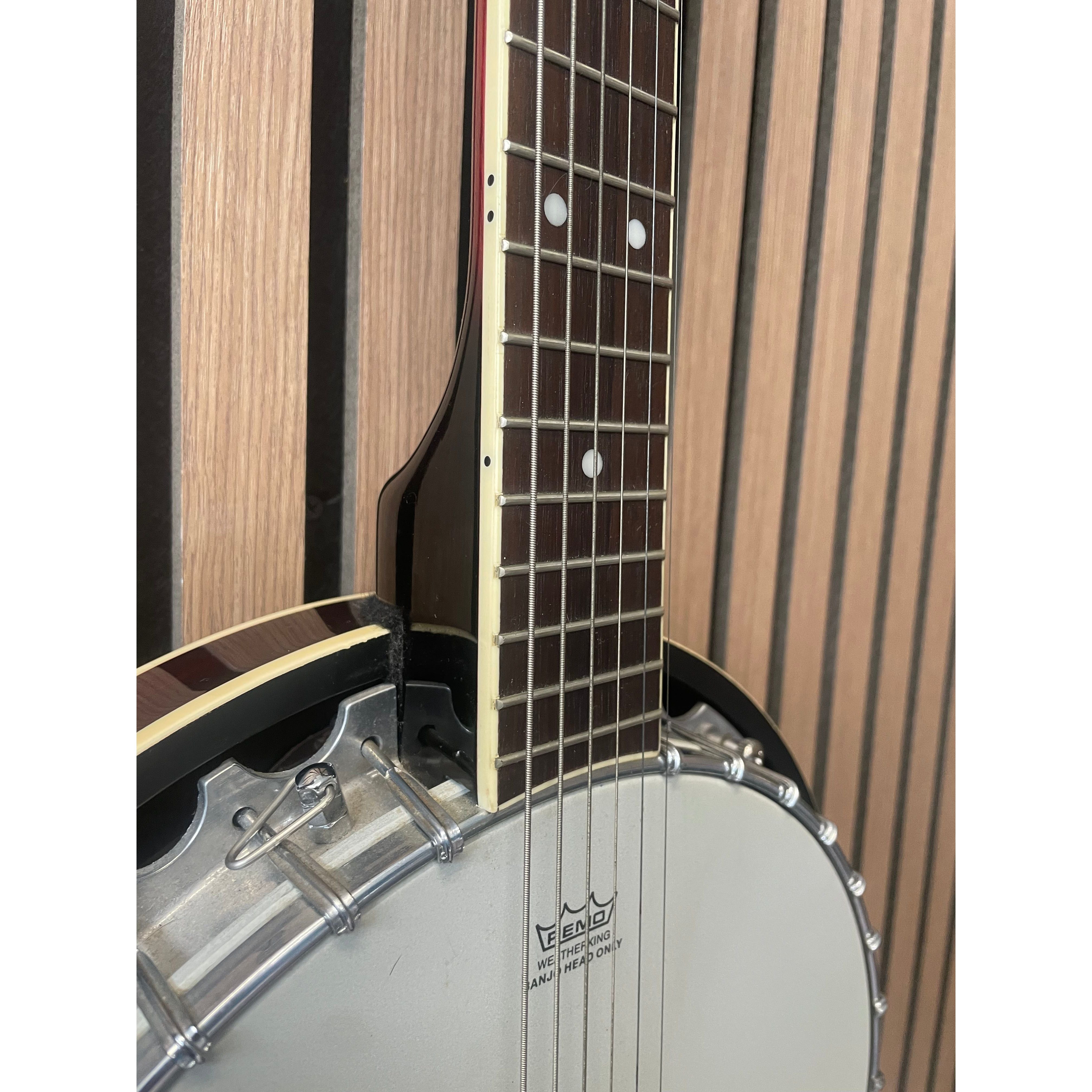 Vintage 6 String Guitar Banjo with Gigbag Pre-Owned