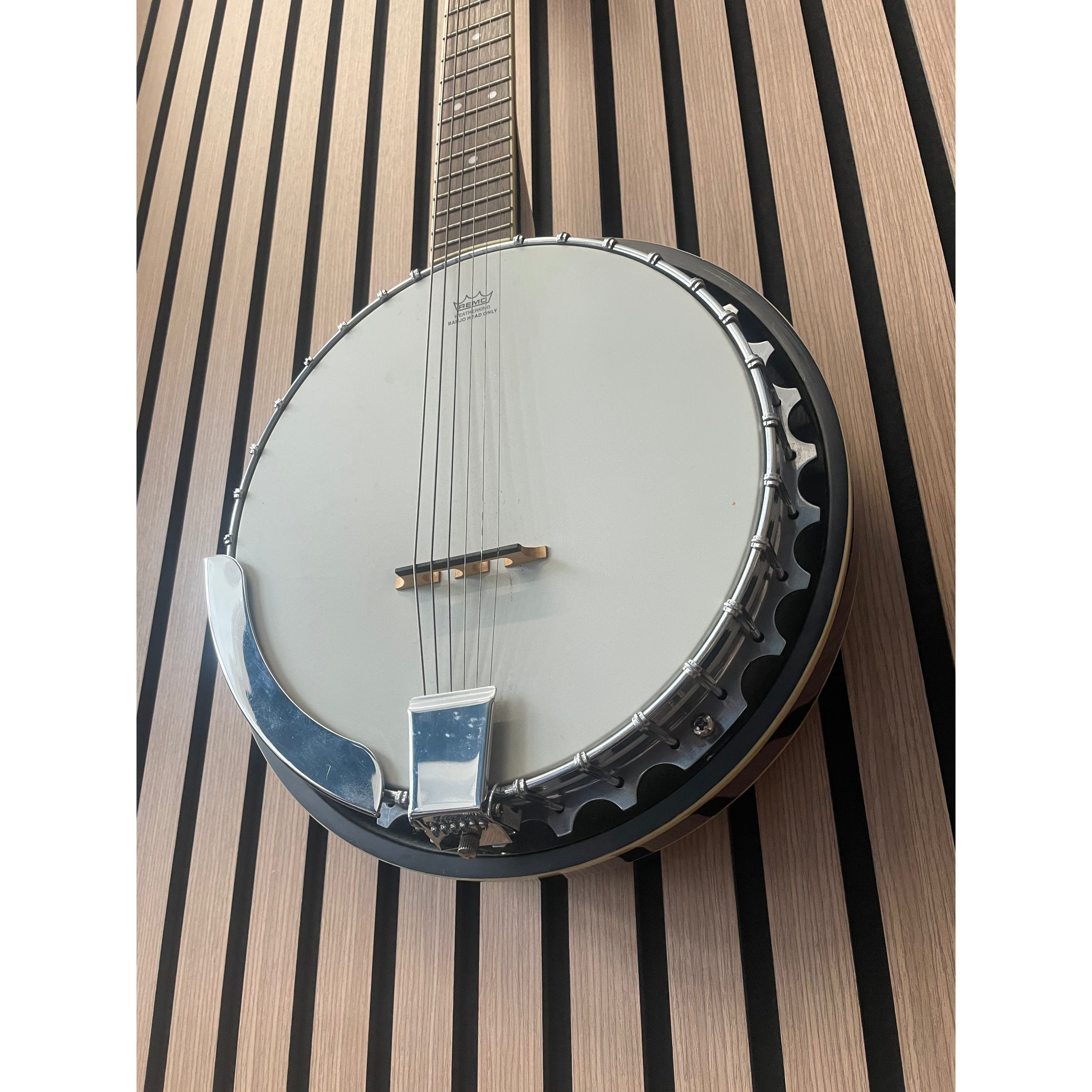 Vintage 6 String Guitar Banjo with Gigbag Pre-Owned